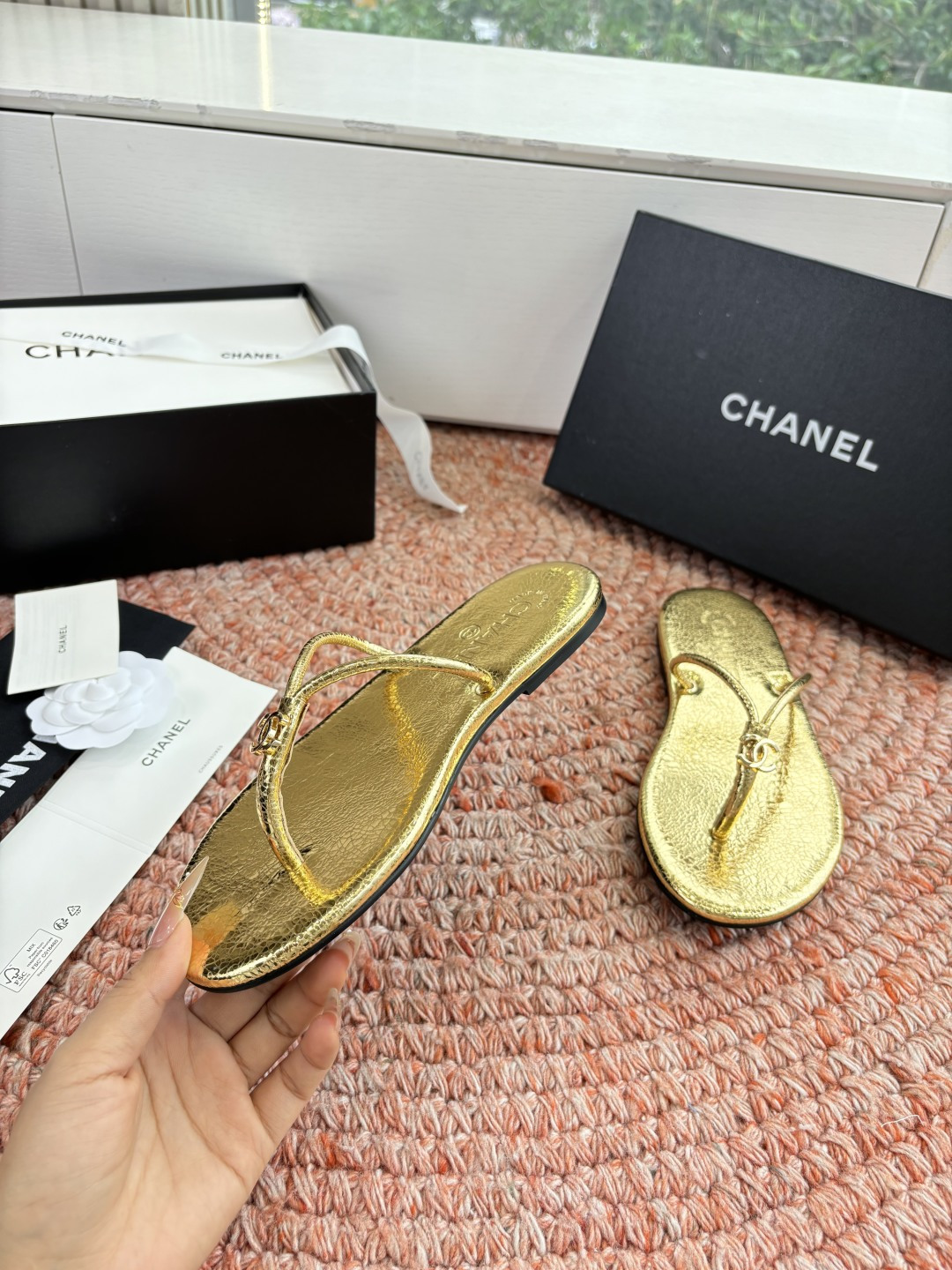 🌾G238😀顶级品质CHANE*｜小香2026走秀款夹脚拖鞋如果说季节有味道春夏应该是香香甜甜的人儿也跟
