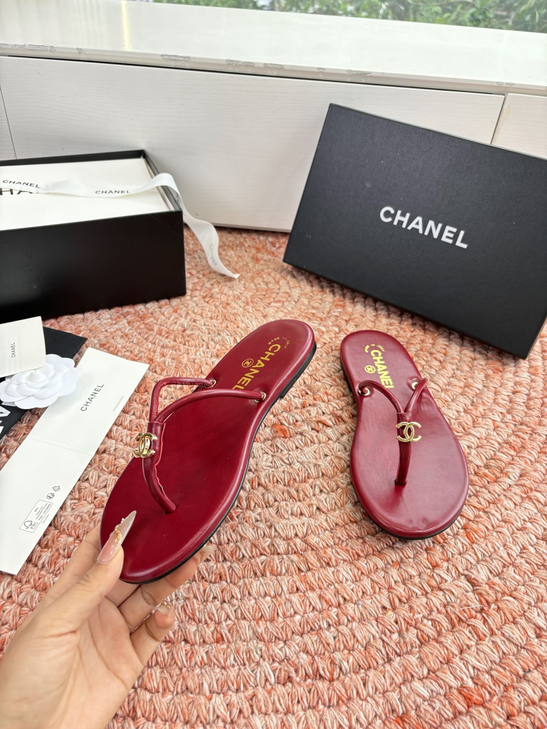 🌾G238😀顶级品质CHANE*｜小香2026走秀款夹脚拖鞋如果说季节有味道春夏应该是香香甜甜的人儿也跟