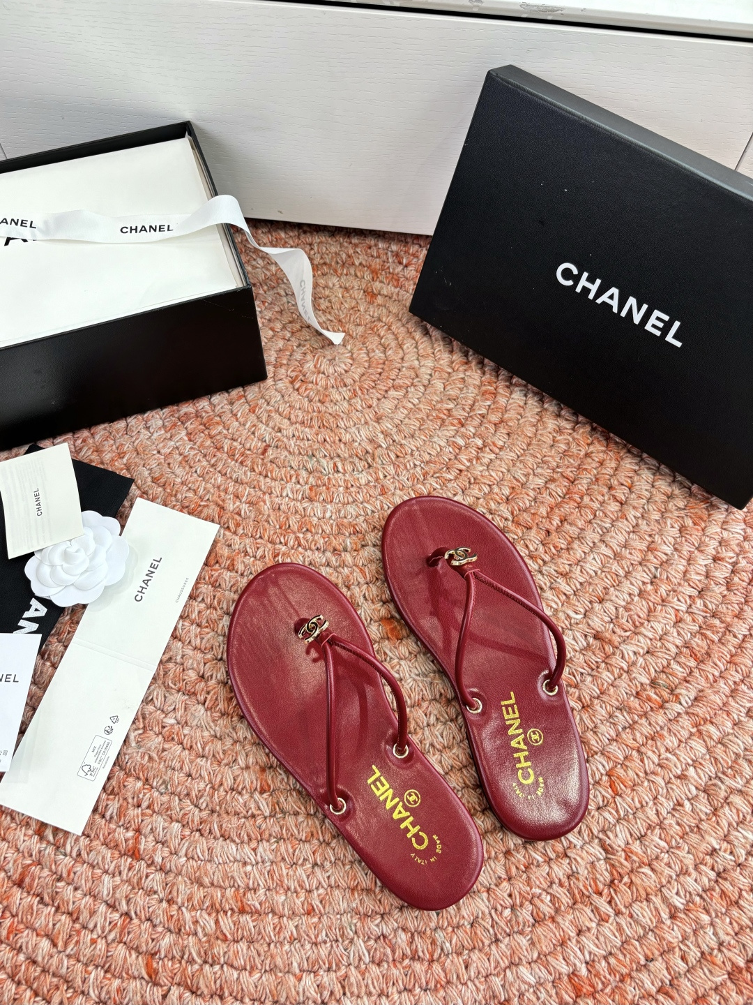 🌾G238😀顶级品质CHANE*｜小香2026走秀款夹脚拖鞋如果说季节有味道春夏应该是香香甜甜的人儿也跟