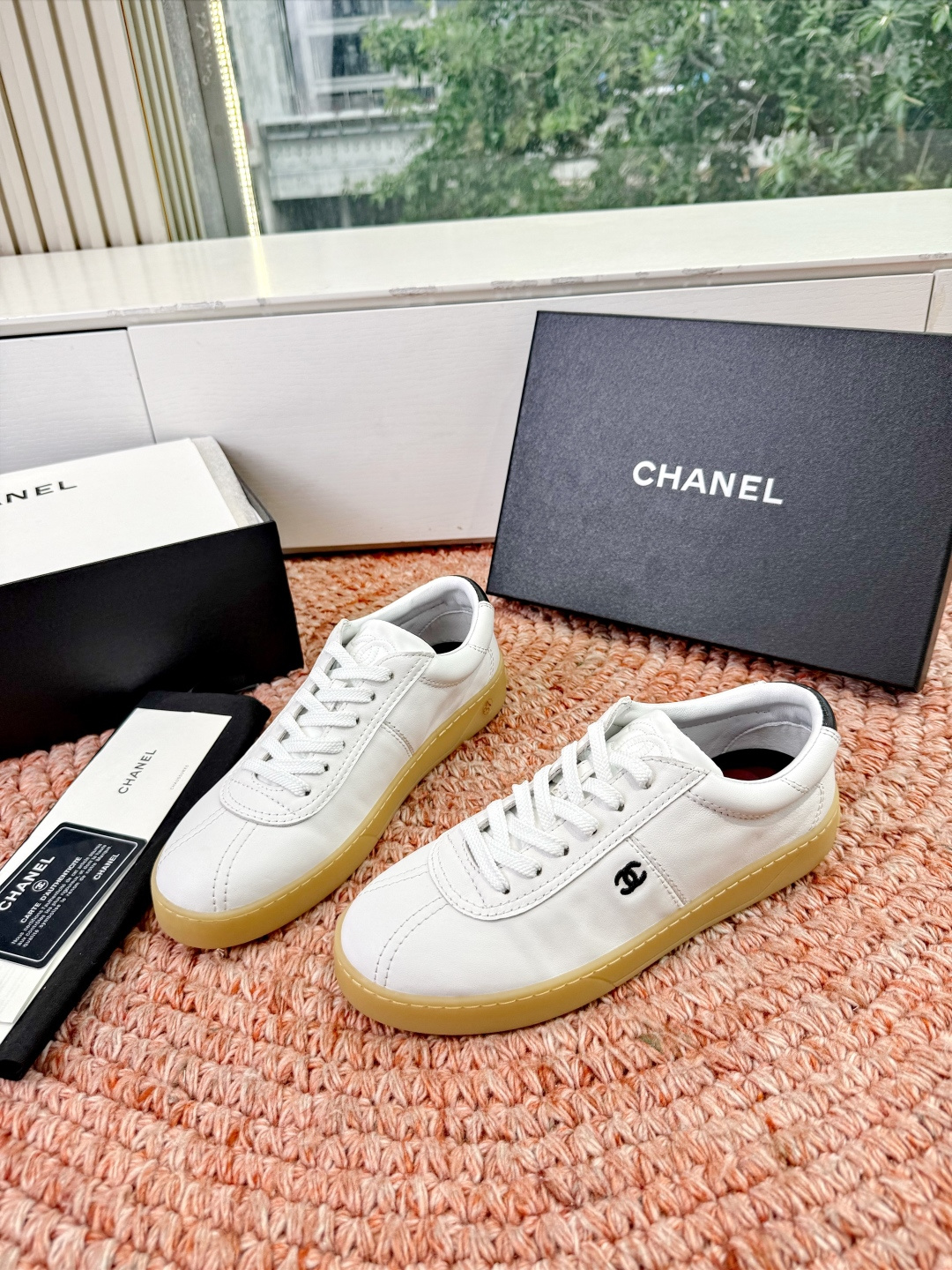 P🌾G059😀所见即所得CHANEL/香奈儿2026新款小香风麂皮圆头熊运动鞋时尚增高鞋休闲鞋面料：进口