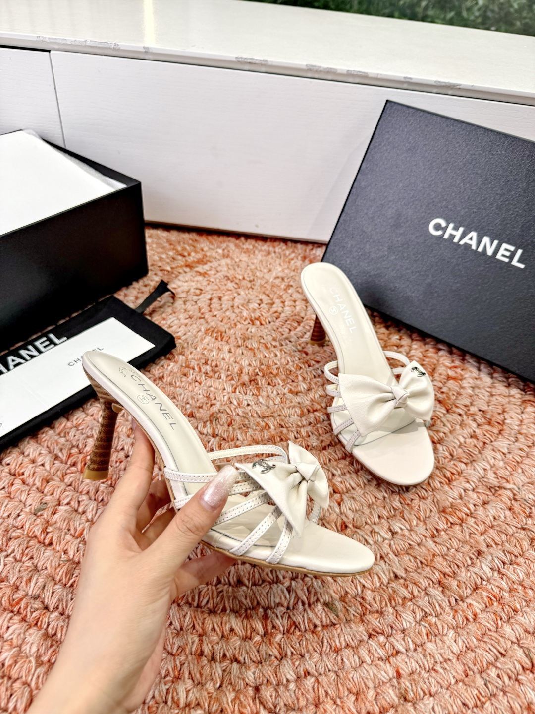 🌾G030😀顶级品质CHANE*｜小香2026走秀款猫跟蝴蝶结尖头高跟鞋如果说季节有味道春夏应该是香香甜