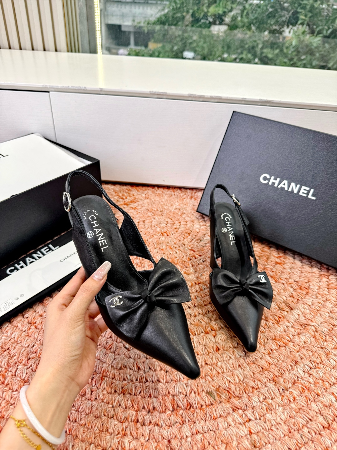 🌾G030😀顶级品质CHANE*｜小香2026走秀款猫跟蝴蝶结尖头高跟鞋如果说季节有味道春夏应该是香香甜