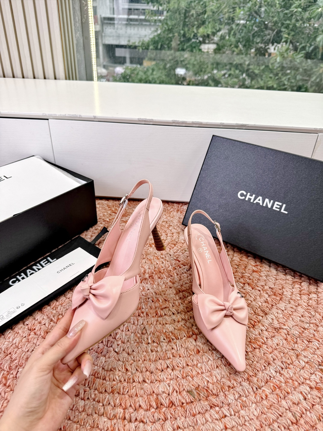 🌾G030😀顶级品质CHANE*｜小香2026走秀款猫跟蝴蝶结尖头高跟鞋如果说季节有味道春夏应该是香香甜