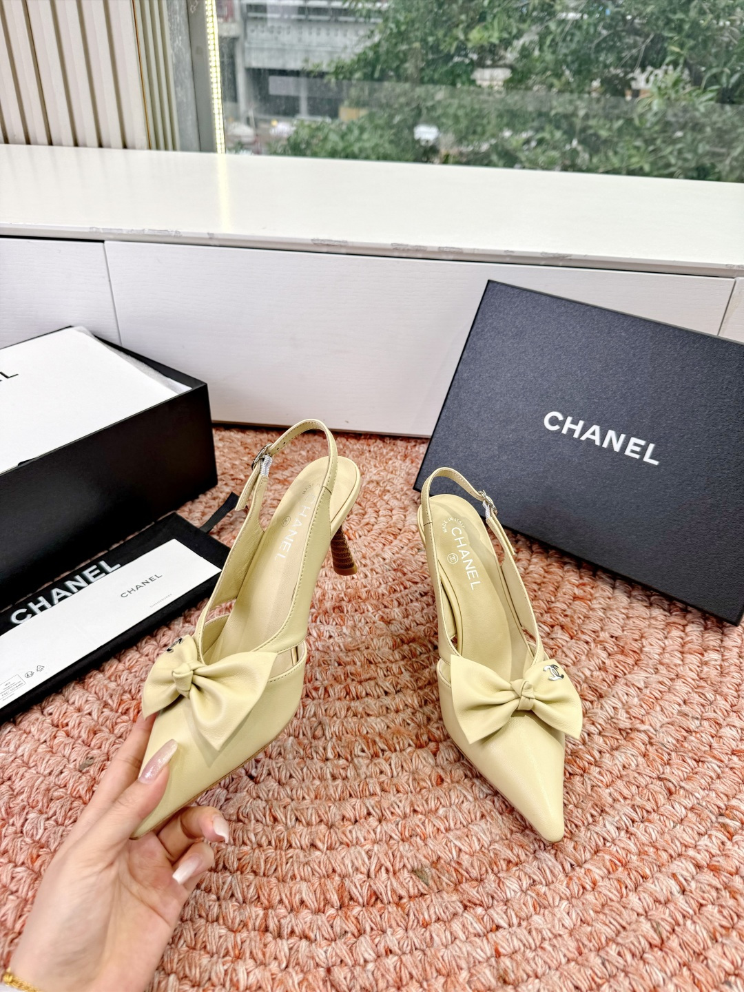 🌾G030😀顶级品质CHANE*｜小香2026走秀款猫跟蝴蝶结尖头高跟鞋如果说季节有味道春夏应该是香香甜