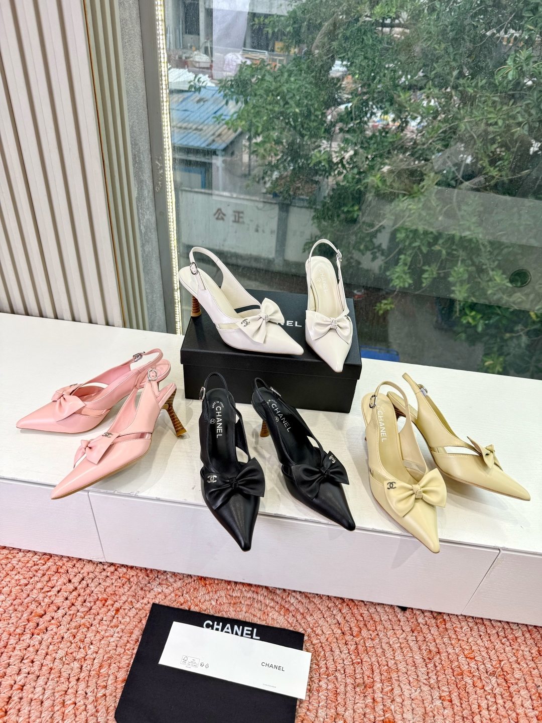 🌾G030😀顶级品质CHANE*｜小香2026走秀款猫跟蝴蝶结尖头高跟鞋如果说季节有味道春夏应该是香香甜