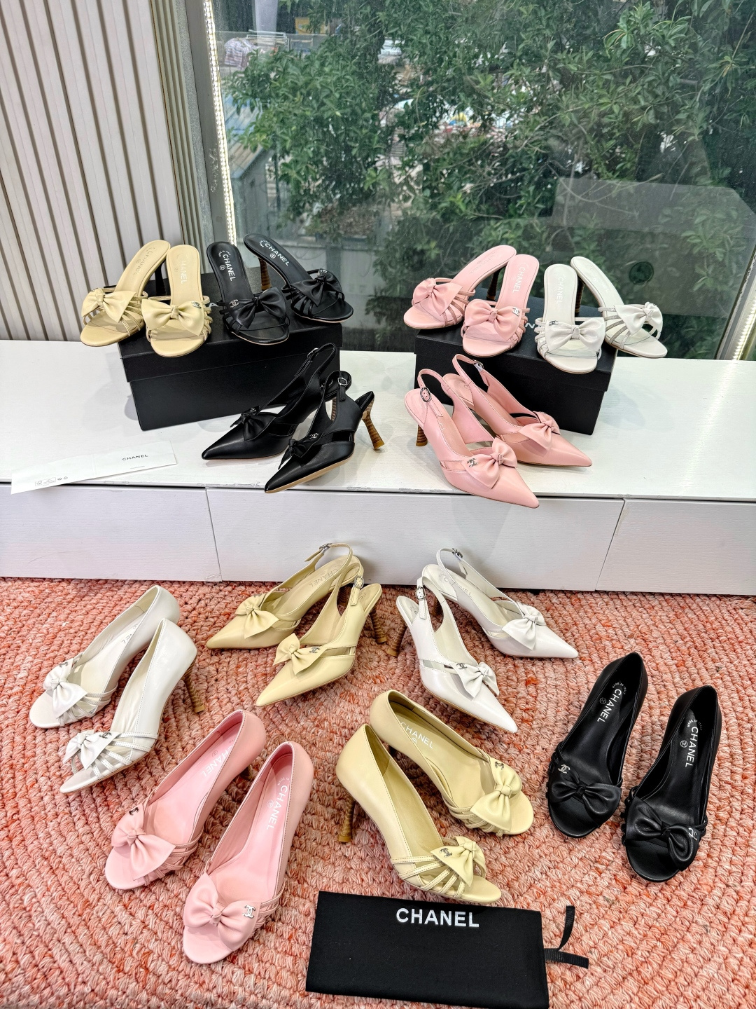 🌾G030😀顶级品质CHANE*｜小香2026走秀款猫跟蝴蝶结圆头高跟鞋凉鞋单鞋如果说季节有味道春夏应该