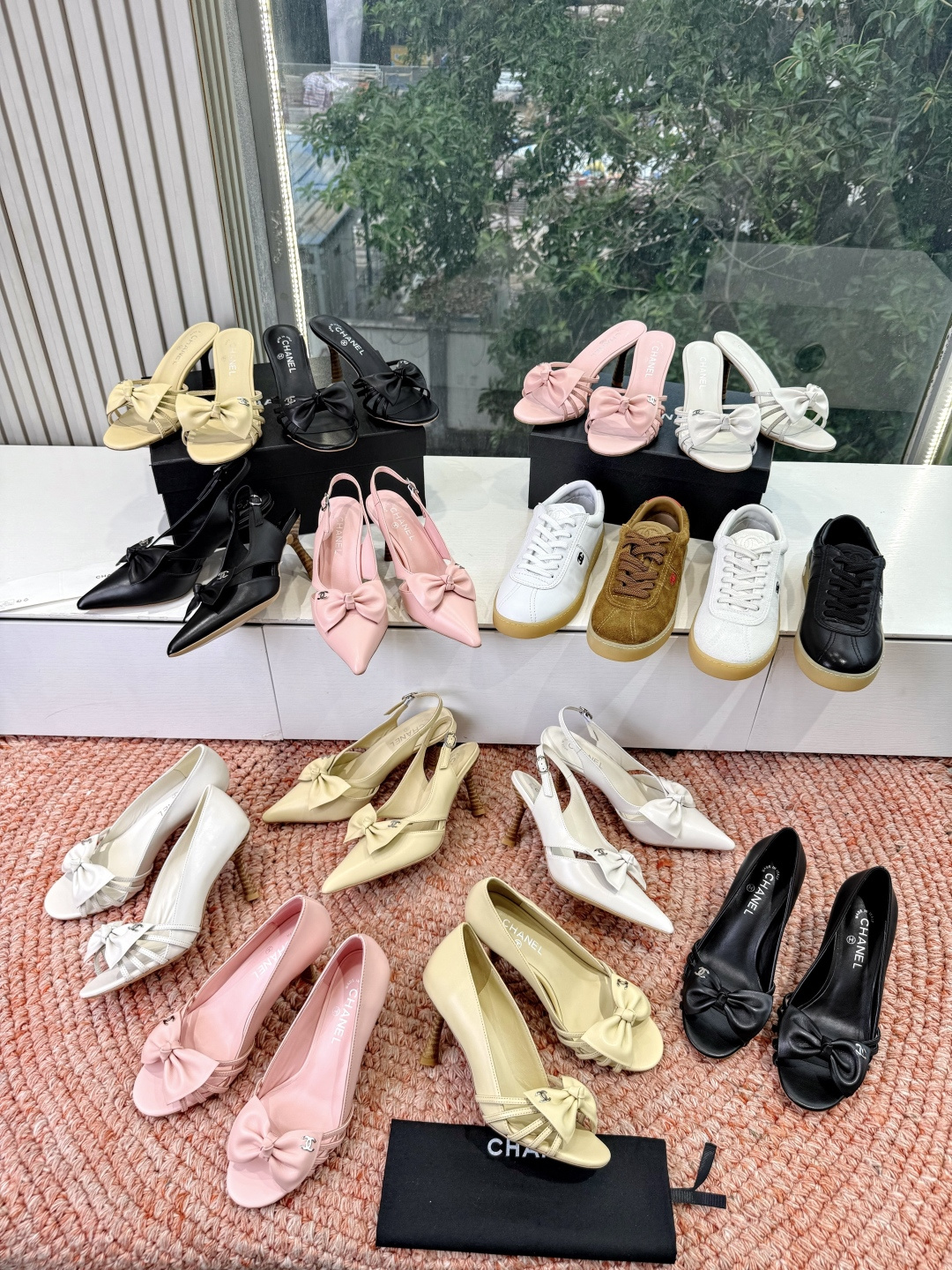 🌾G030😀顶级品质CHANE*｜小香2026走秀款猫跟蝴蝶结圆头高跟鞋凉鞋单鞋如果说季节有味道春夏应该