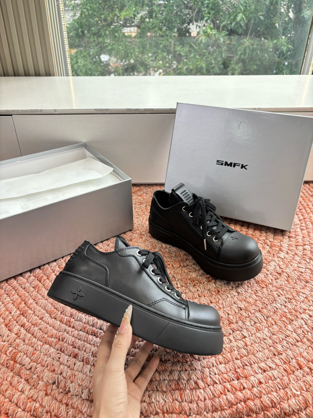 🌾所见即所得G029顶级版SMFK十字2026早春新款厚底运动鞋👟专柜断货王，一眼心动💓质感拉满，上脚无