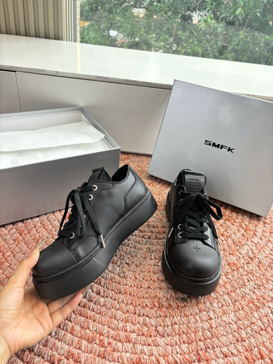 🌾所见即所得G029顶级版SMFK十字2026早春新款厚底运动鞋👟专柜断货王，一眼心动💓质感拉满，上脚无