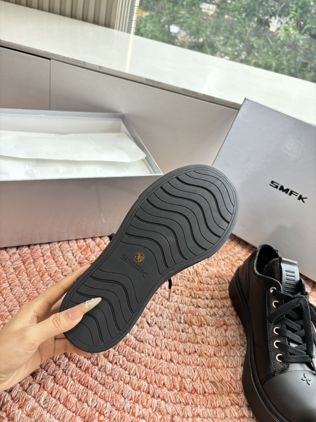 🌾所见即所得G029顶级版SMFK十字2026早春新款厚底运动鞋👟专柜断货王，一眼心动💓质感拉满，上脚无