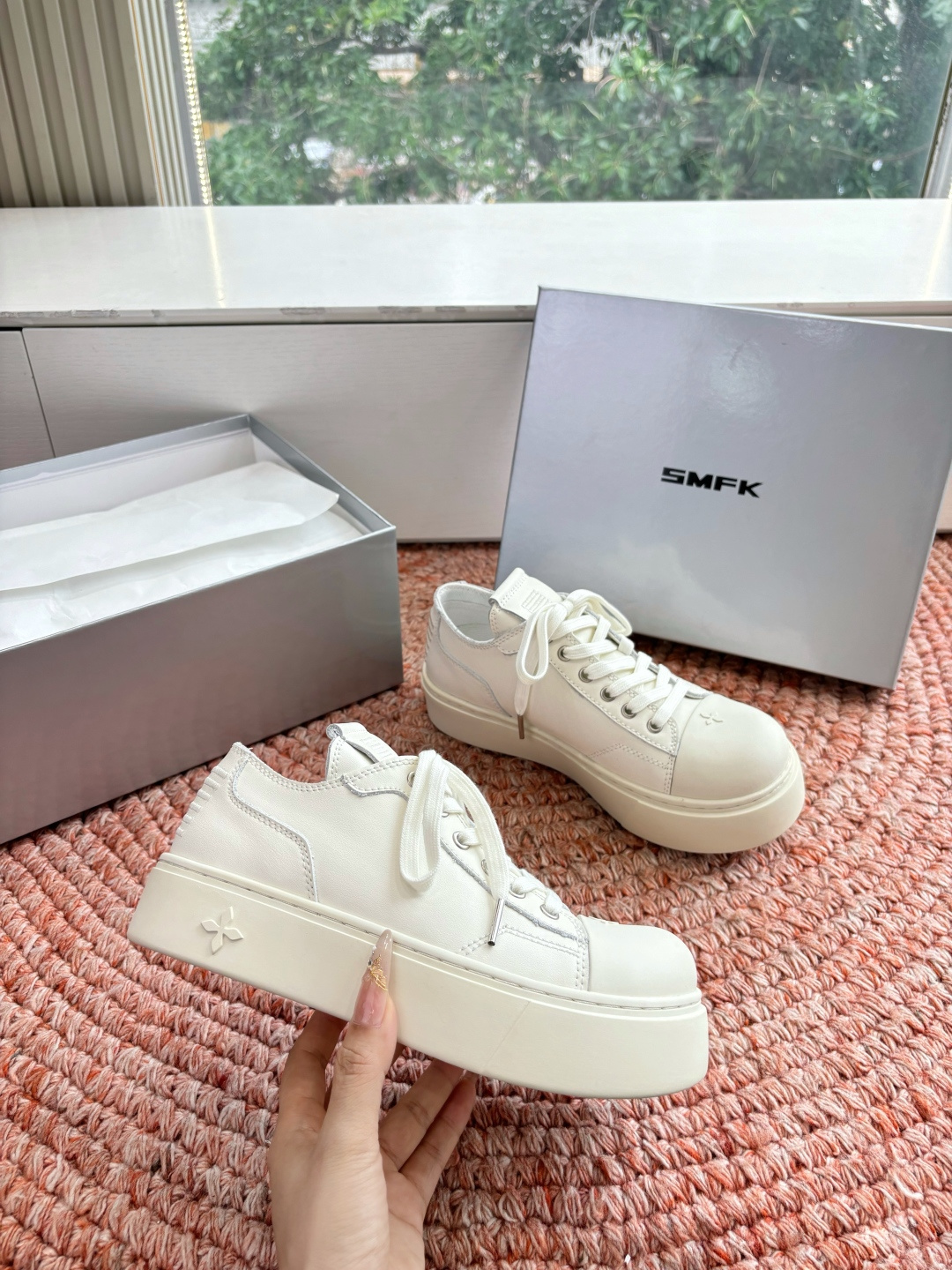 🌾所见即所得G029顶级版SMFK十字2026早春新款厚底运动鞋👟专柜断货王，一眼心动💓质感拉满，上脚无