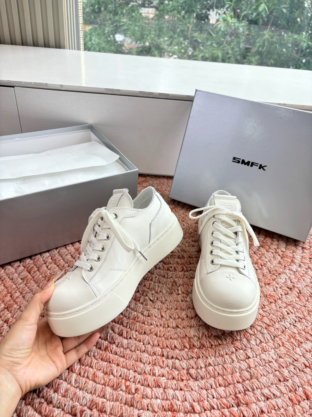 🌾所见即所得G029顶级版SMFK十字2026早春新款厚底运动鞋👟专柜断货王，一眼心动💓质感拉满，上脚无