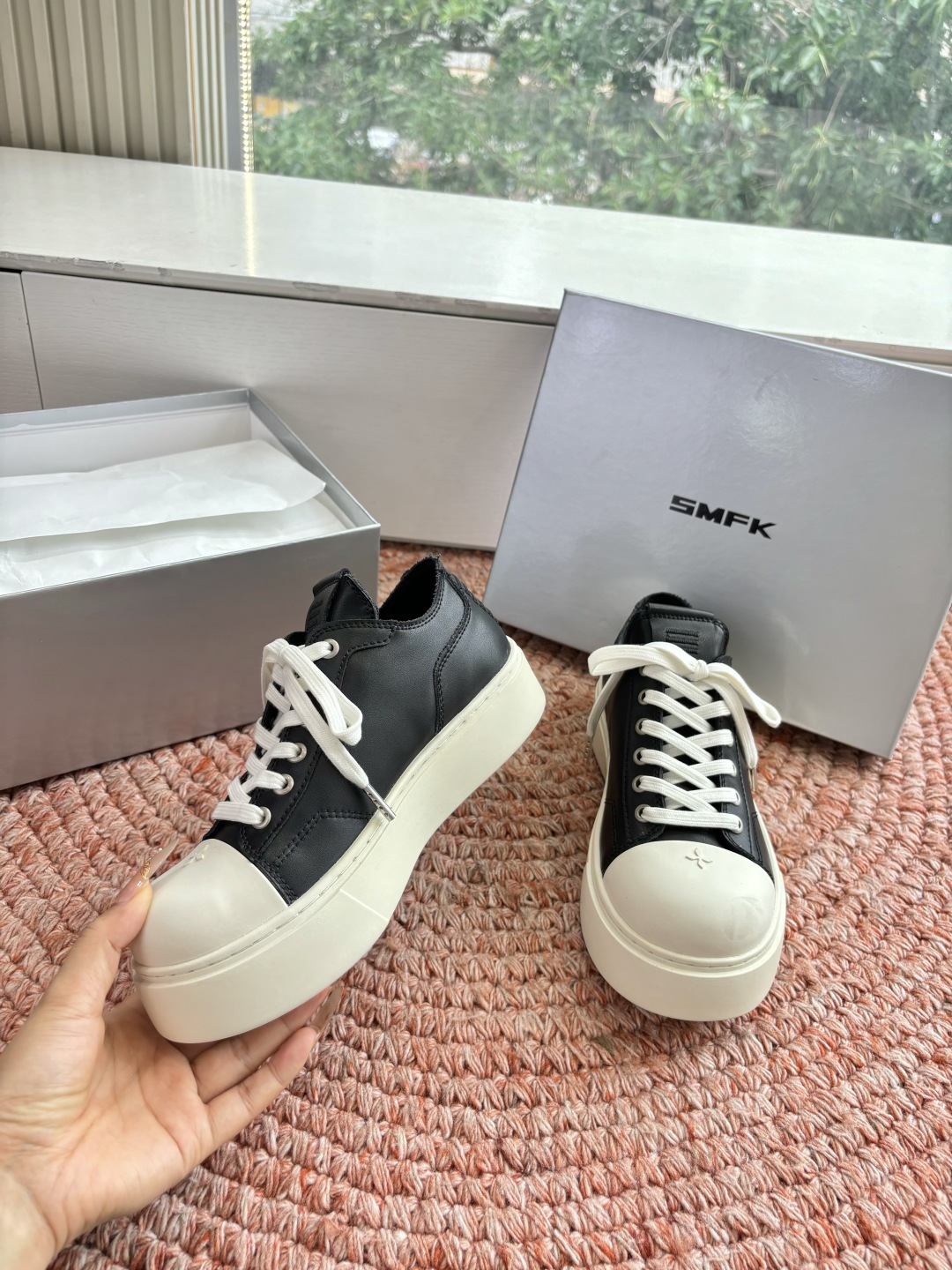 🌾所见即所得G029顶级版SMFK十字2026早春新款厚底运动鞋👟专柜断货王，一眼心动💓质感拉满，上脚无