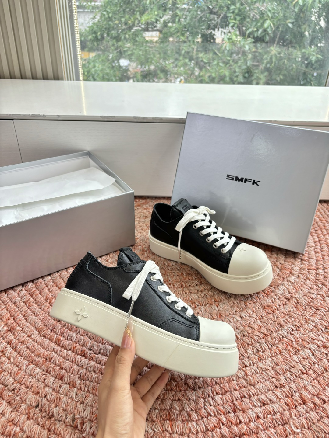 🌾所见即所得G029顶级版SMFK十字2026早春新款厚底运动鞋👟专柜断货王，一眼心动💓质感拉满，上脚无