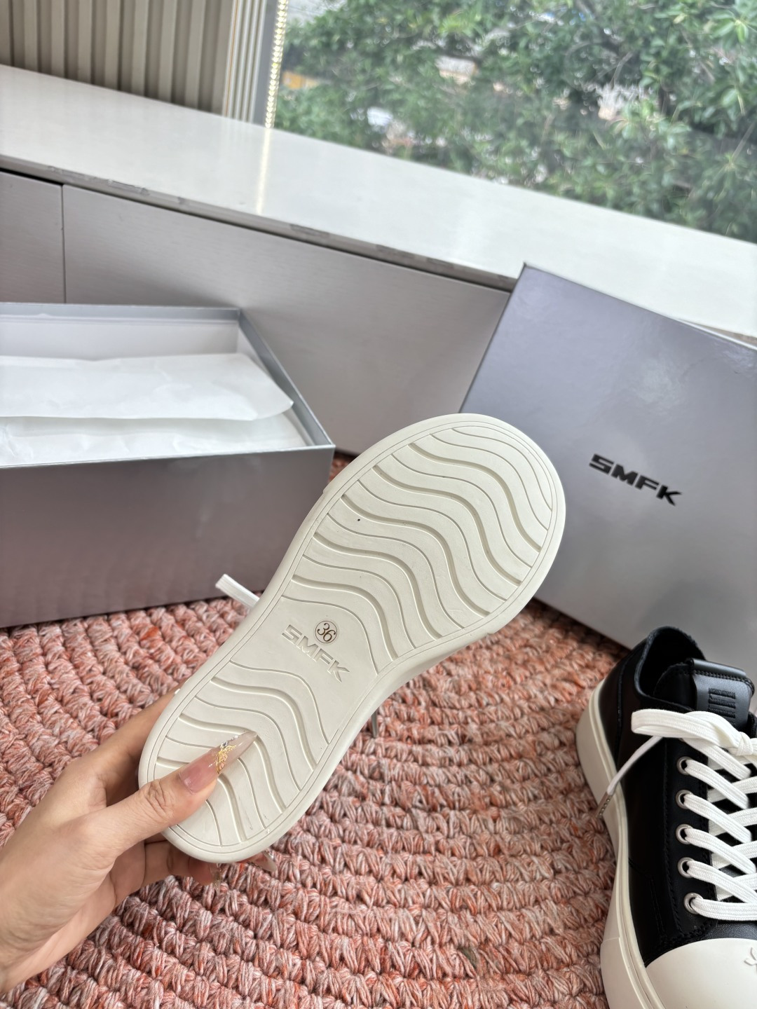 🌾所见即所得G029顶级版SMFK十字2026早春新款厚底运动鞋👟专柜断货王，一眼心动💓质感拉满，上脚无
