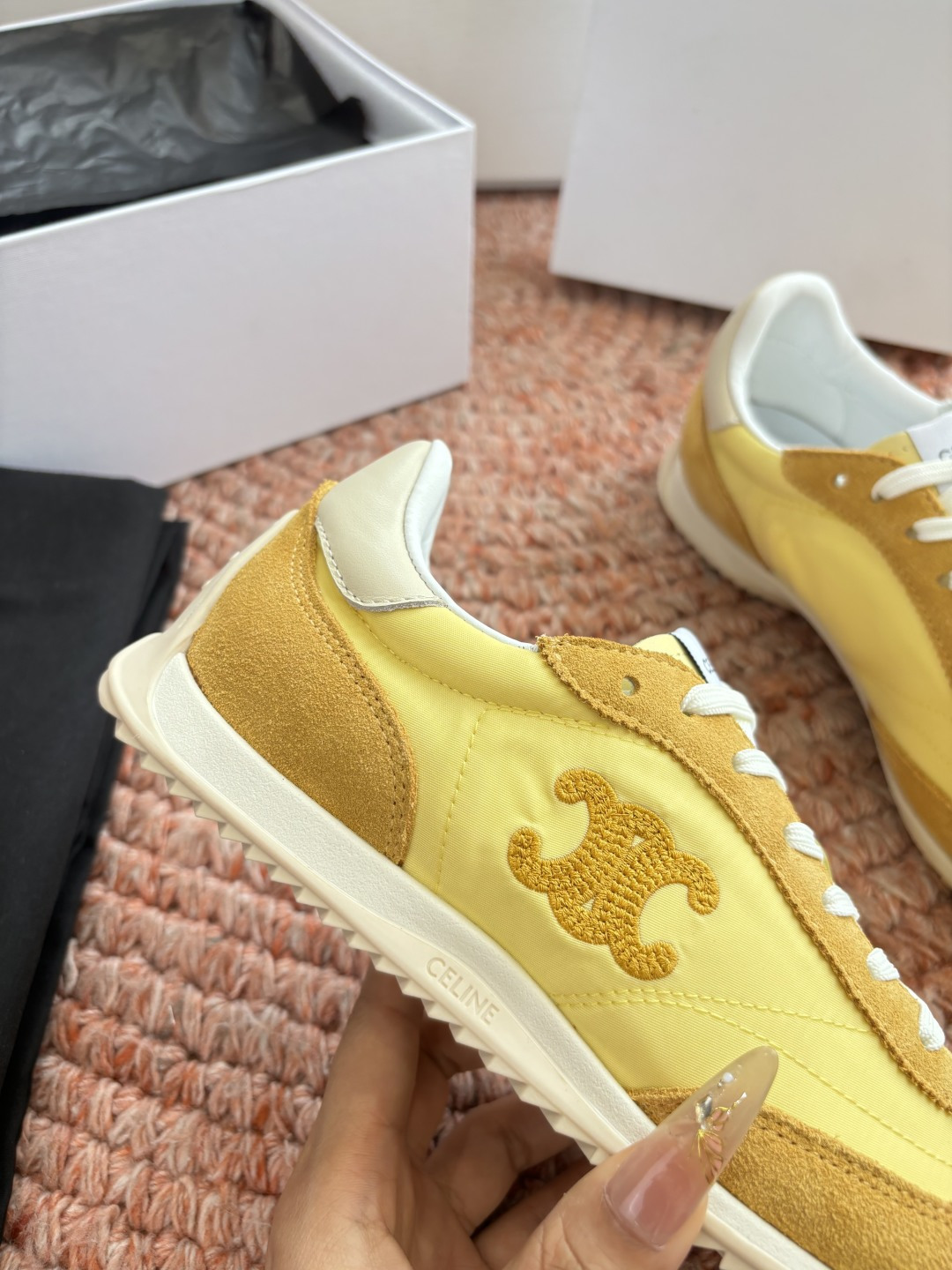 🌾主打一个出货快品质好G039所见即所得代购级别CELINE｜赛琳思琳春夏最新款Racer系列 阿甘鞋 