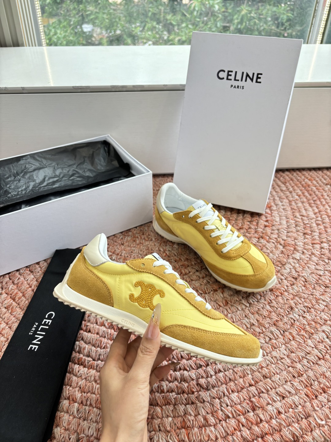 🌾主打一个出货快品质好G039所见即所得代购级别CELINE｜赛琳思琳春夏最新款Racer系列 阿甘鞋 