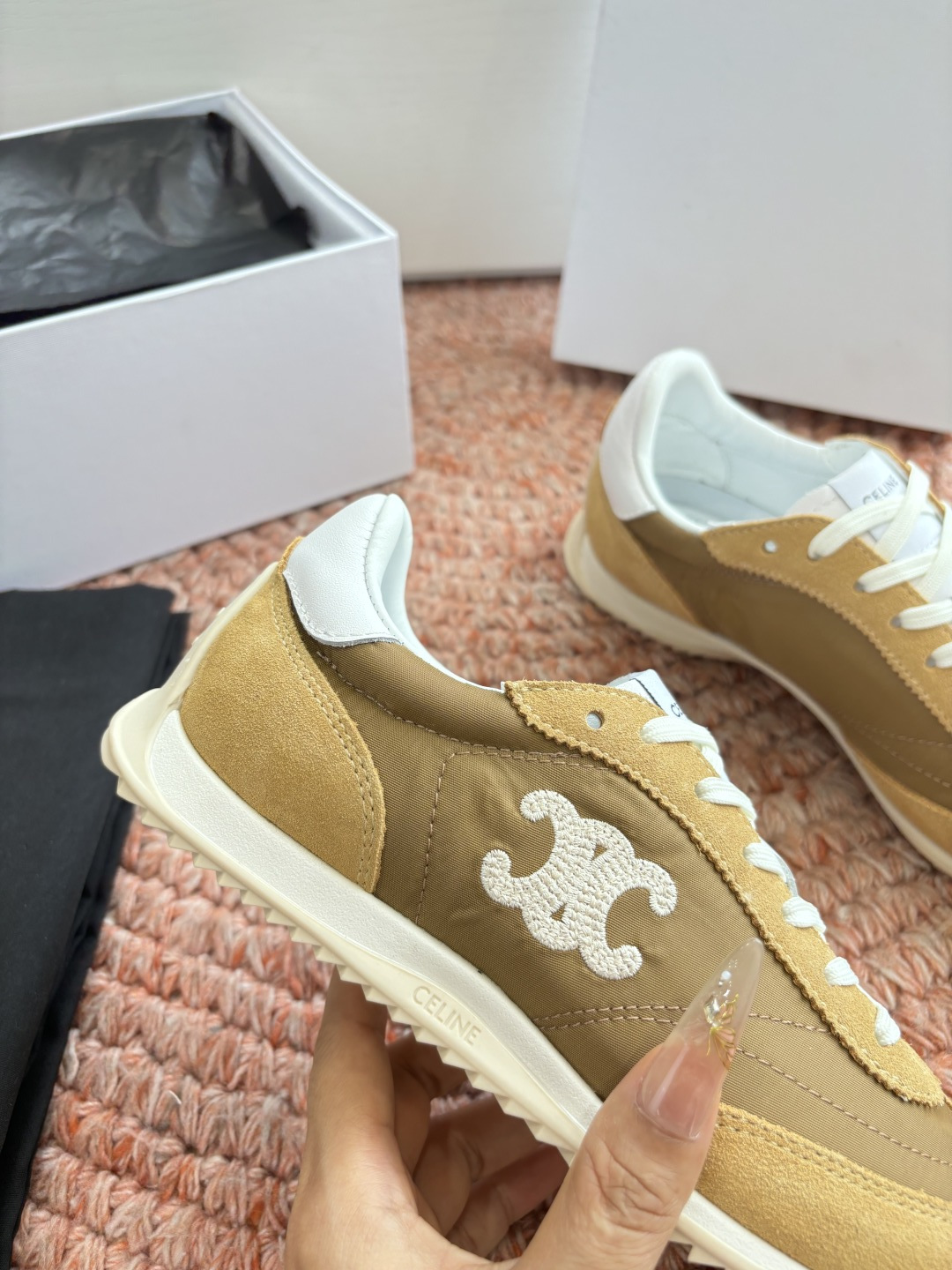 🌾主打一个出货快品质好G039所见即所得代购级别CELINE｜赛琳思琳春夏最新款Racer系列 阿甘鞋 