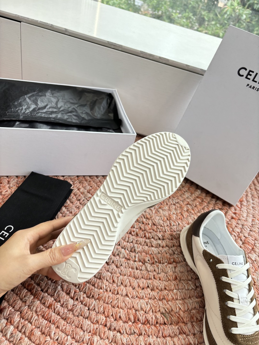 🌾主打一个出货快品质好G039所见即所得代购级别CELINE｜赛琳思琳春夏最新款Racer系列 阿甘鞋 