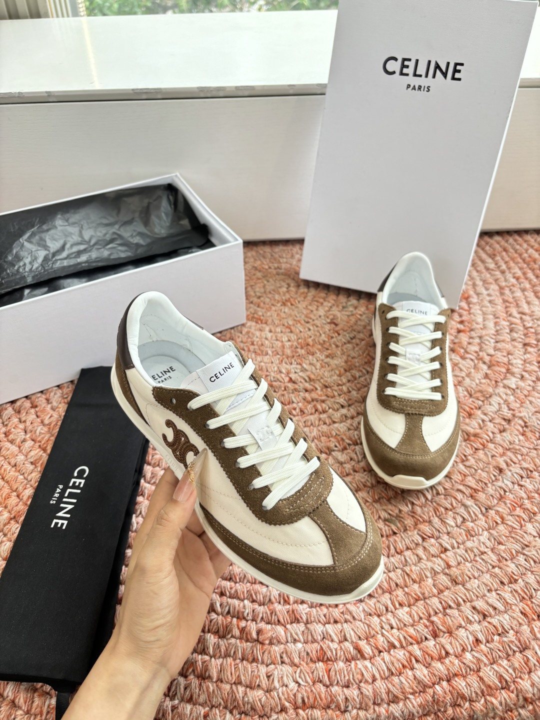 🌾主打一个出货快品质好G039所见即所得代购级别CELINE｜赛琳思琳春夏最新款Racer系列 阿甘鞋 