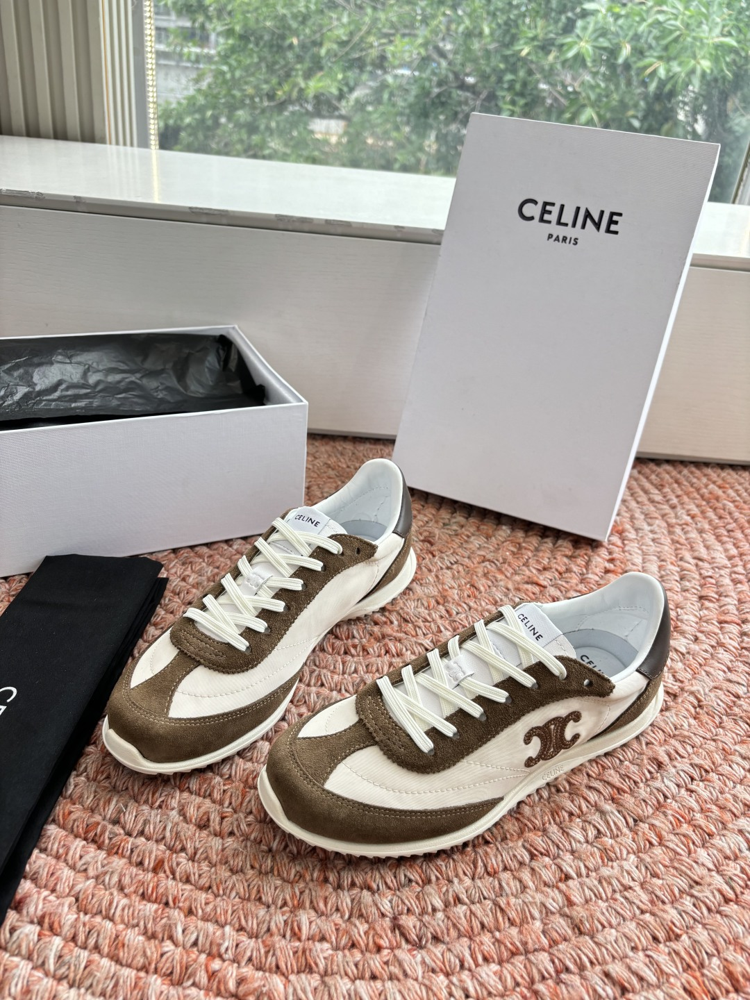 🌾主打一个出货快品质好G039所见即所得代购级别CELINE｜赛琳思琳春夏最新款Racer系列 阿甘鞋 