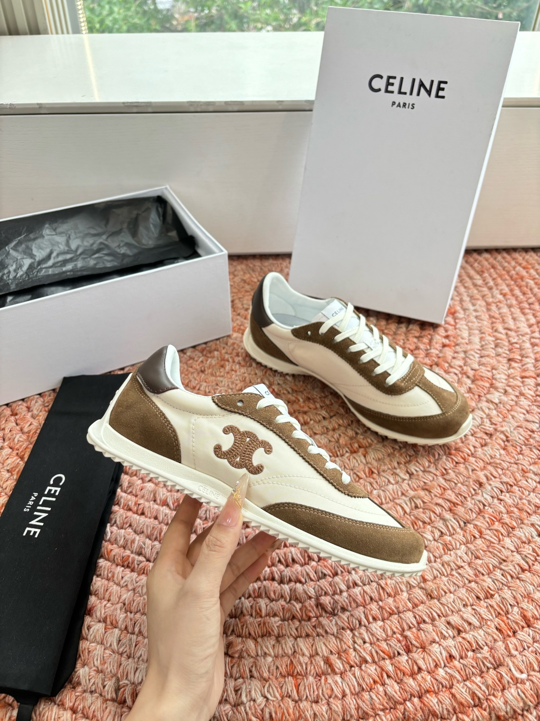 🌾主打一个出货快品质好G039所见即所得代购级别CELINE｜赛琳思琳春夏最新款Racer系列 阿甘鞋 