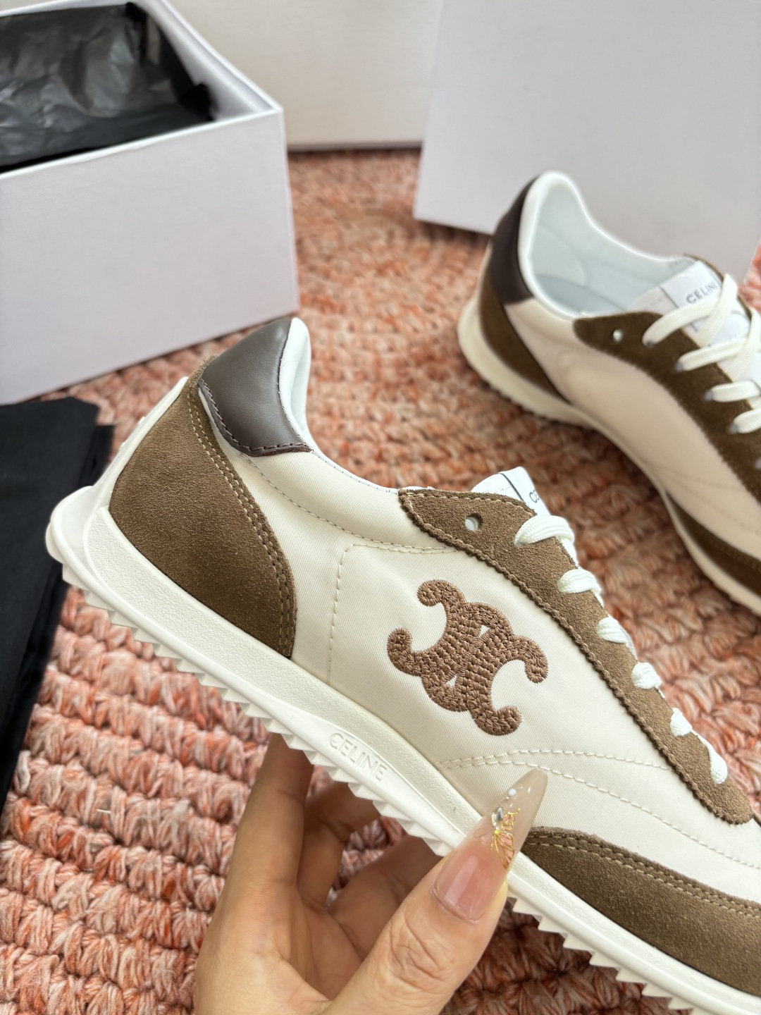 🌾主打一个出货快品质好G039所见即所得代购级别CELINE｜赛琳思琳春夏最新款Racer系列 阿甘鞋 