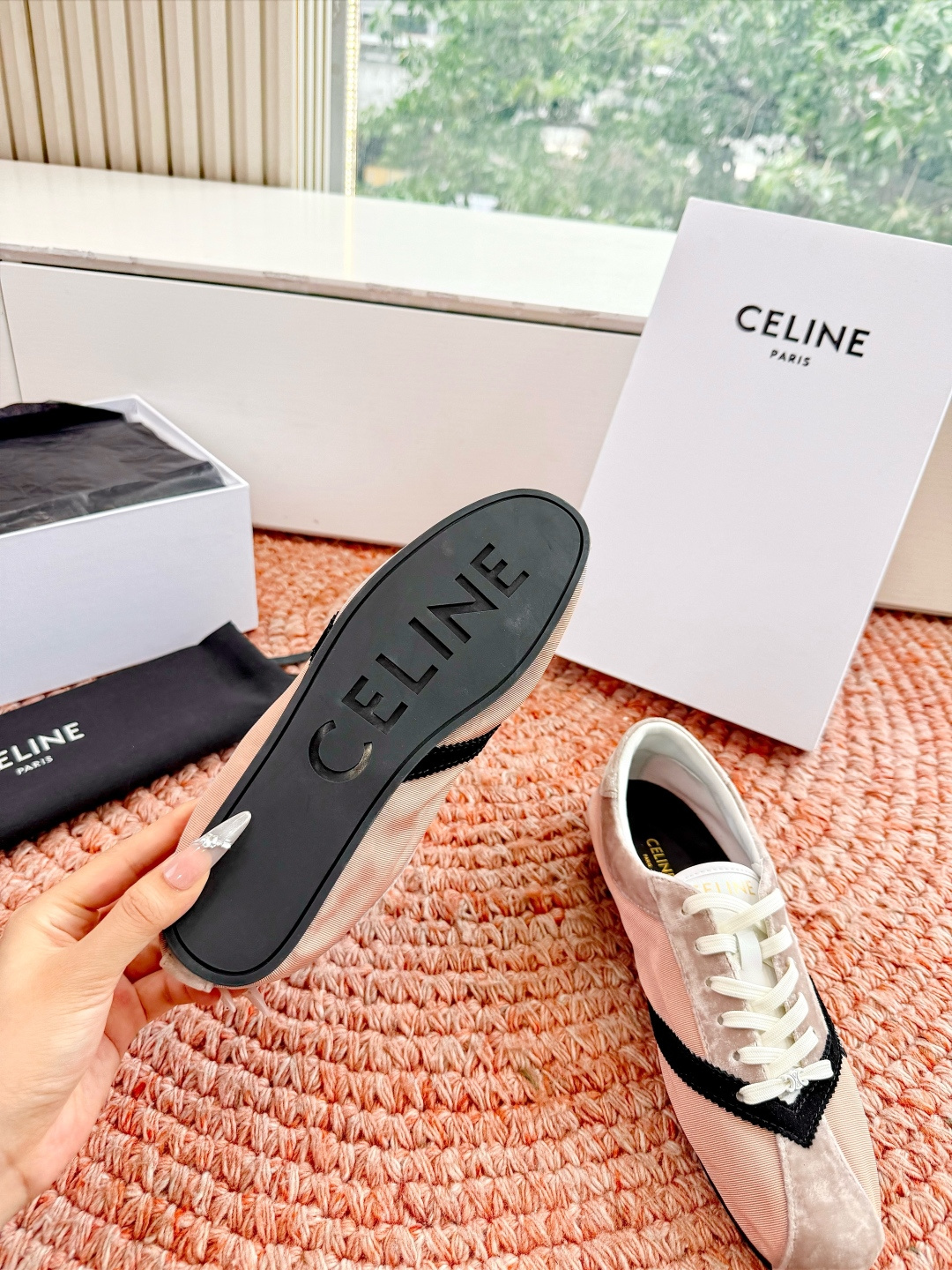 🌾G039所见即所得代购级别CELINE｜赛琳思琳春夏最新款Racer系列 阿甘鞋 配Celine专用品