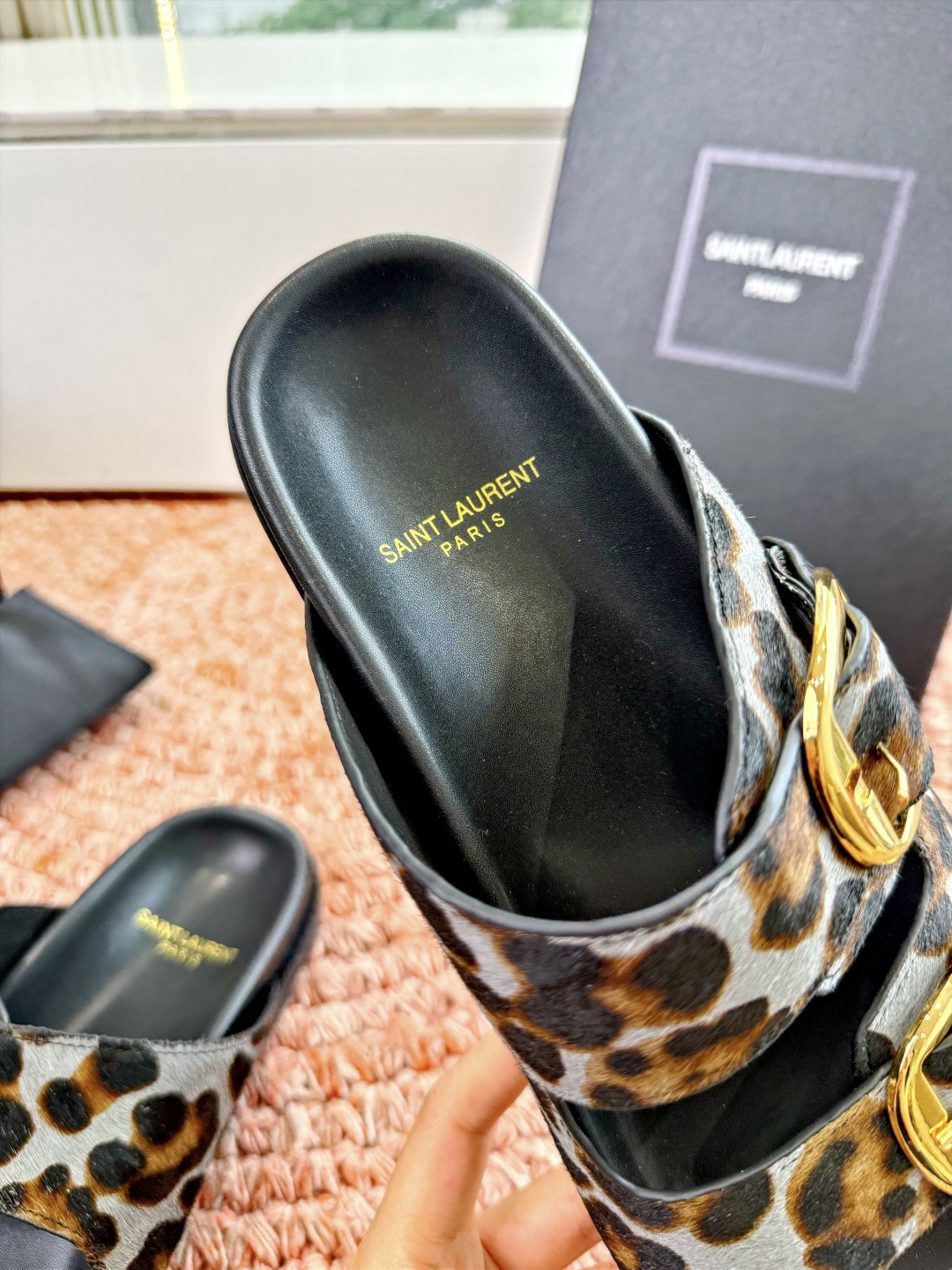 🌾G187Saint Lauren*YSL圣罗兰25ss新品YSL小logo沙滩拖鞋一定要收了它 有一丢