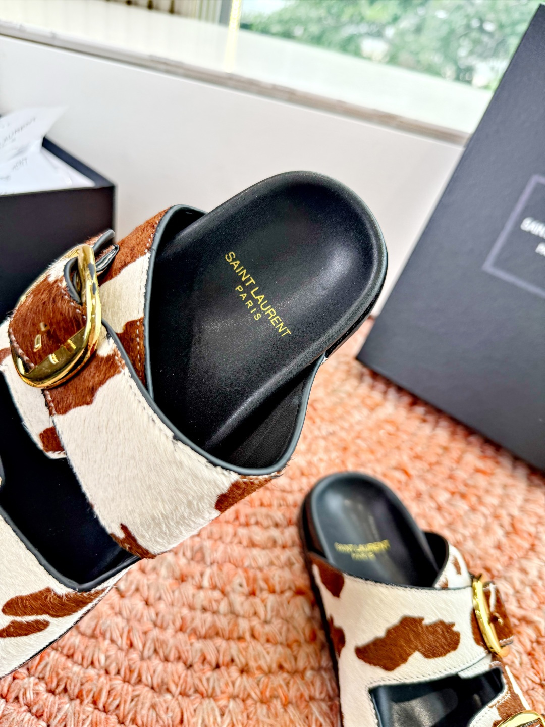 🌾G187Saint Lauren*YSL圣罗兰25ss新品YSL小logo沙滩拖鞋一定要收了它 有一丢