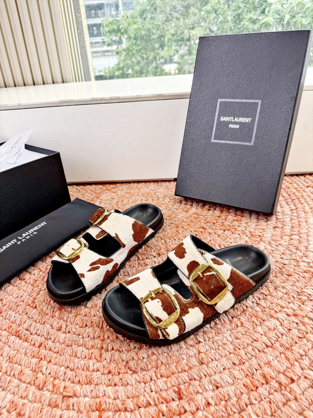 🌾G187Saint Lauren*YSL圣罗兰25ss新品YSL小logo沙滩拖鞋一定要收了它 有一丢