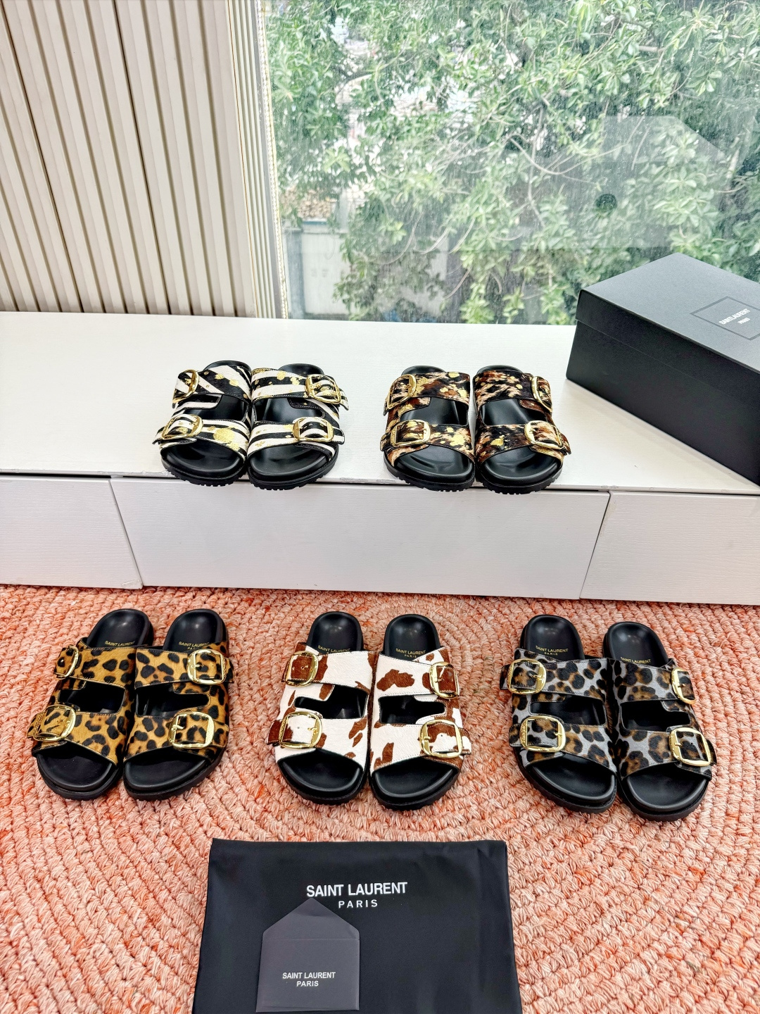 🌾G187Saint Lauren*YSL圣罗兰25ss新品YSL小logo沙滩拖鞋一定要收了它 有一丢