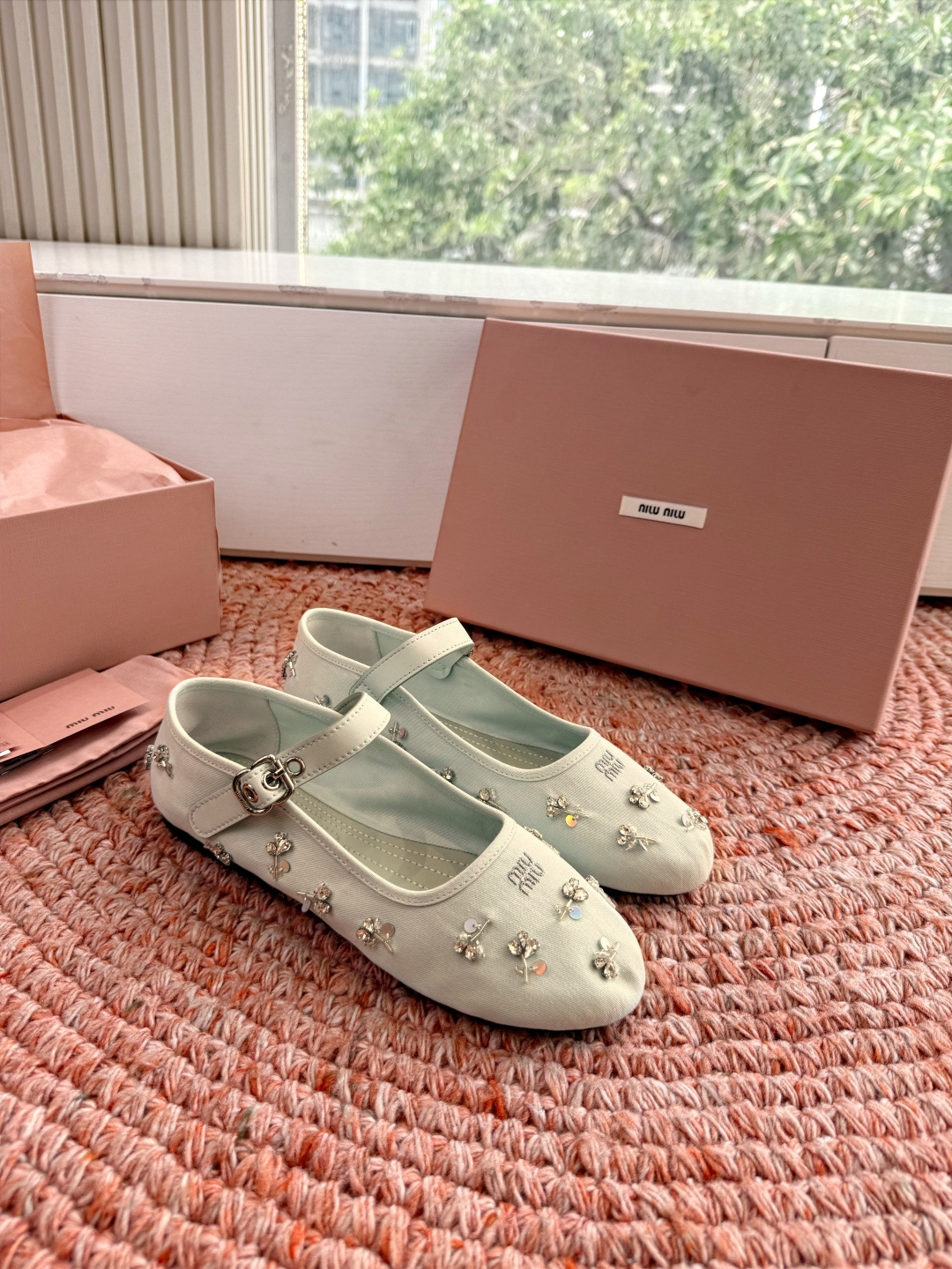 🌾G0286代购级独家上新Miu Miu2026系带玛丽珍乐福鞋Zp开发 手工羊皮平底拖鞋秒杀市面版本M