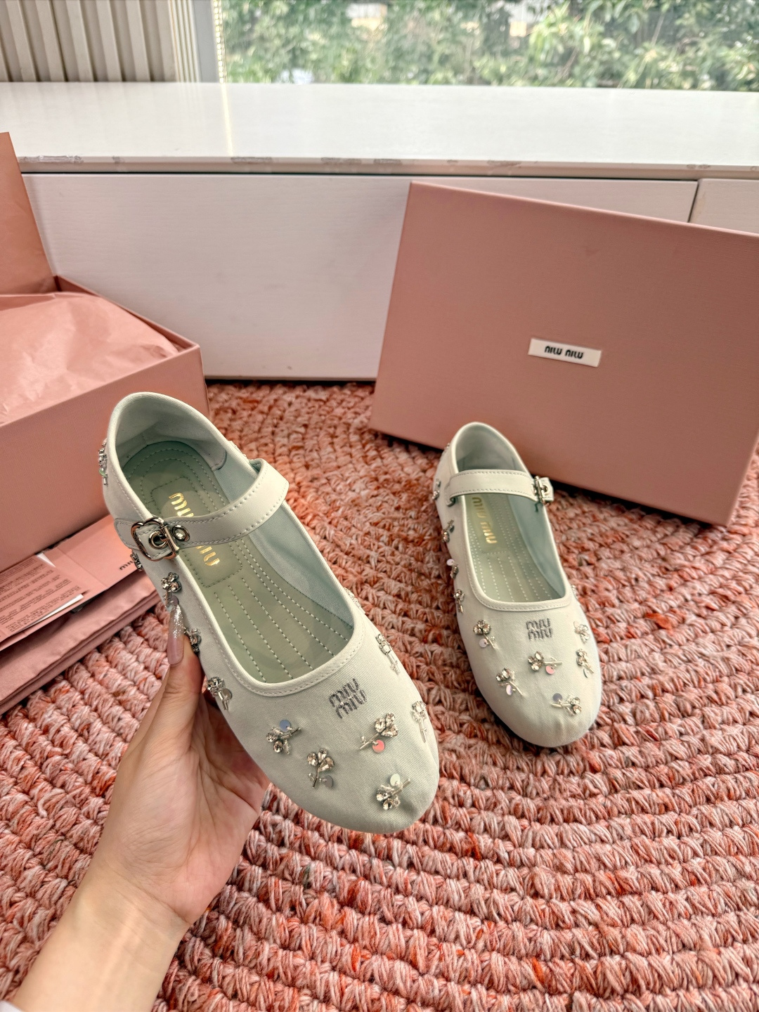 🌾G0286代购级独家上新Miu Miu2026系带玛丽珍乐福鞋Zp开发 手工羊皮平底拖鞋秒杀市面版本M