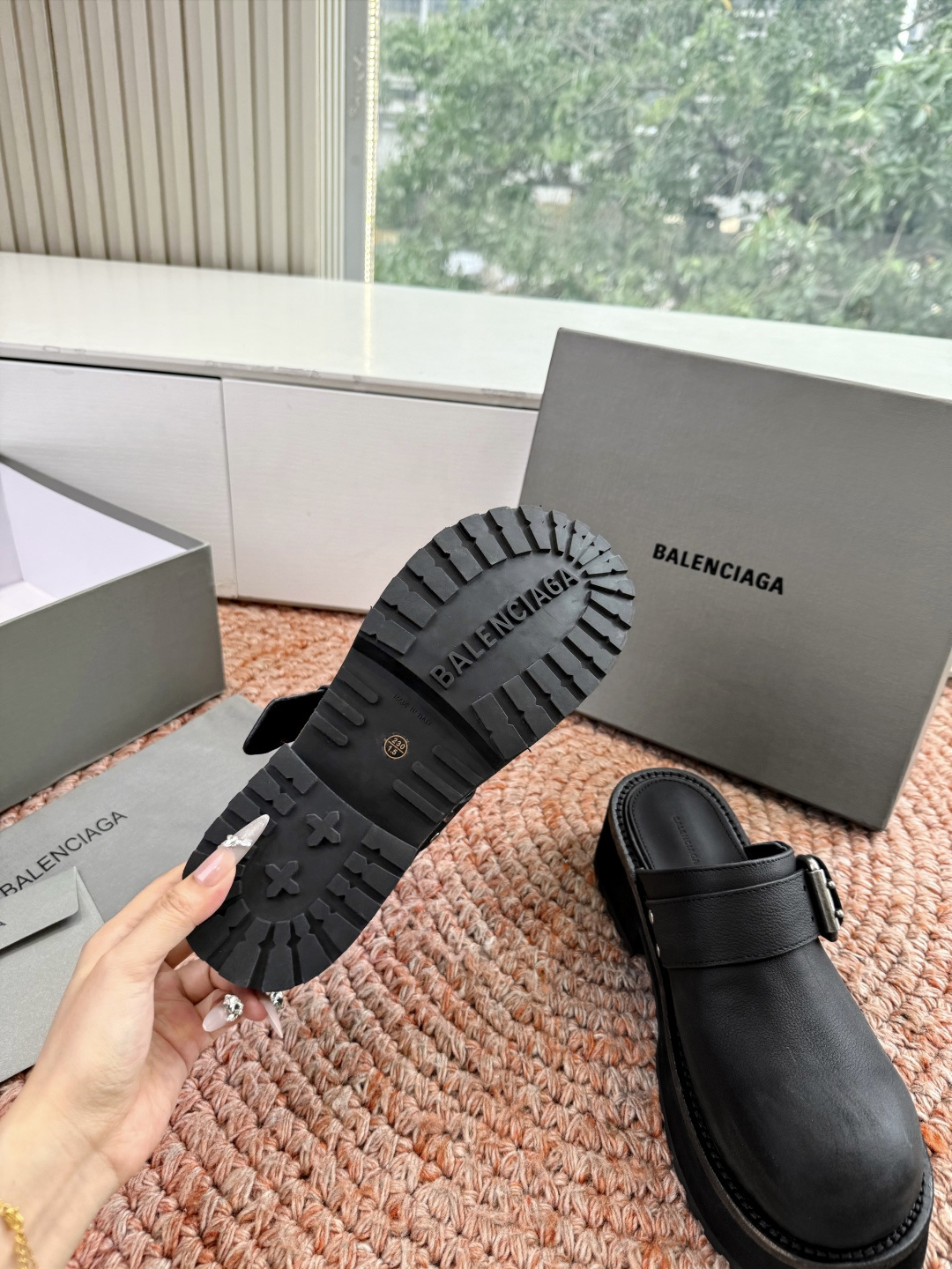 🌾G177对版代购级别Balenciaga巴黎世家2026春毒液Venom英伦复古深口厚底单鞋拖鞋 请认