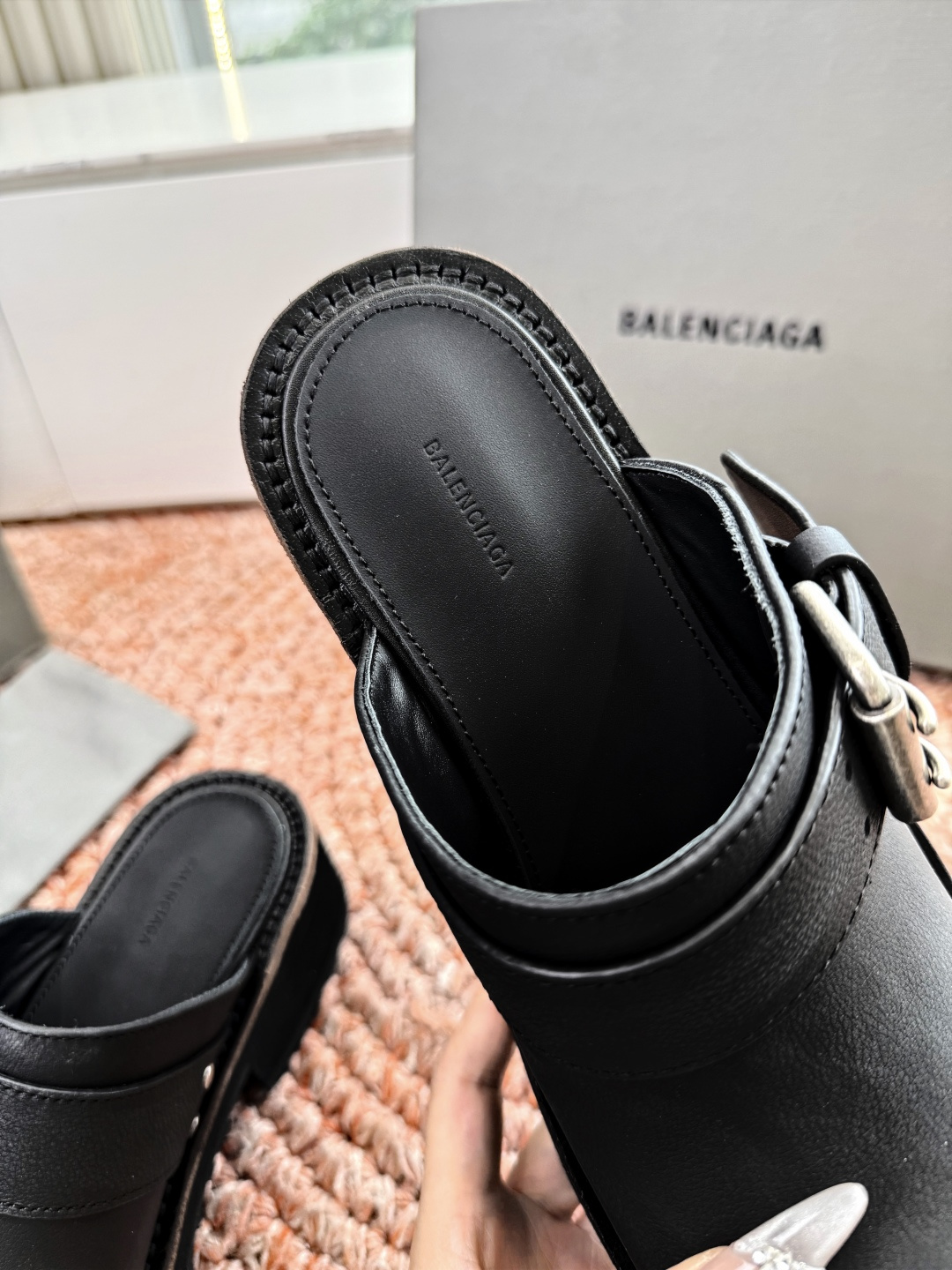 🌾G177对版代购级别Balenciaga巴黎世家2026春毒液Venom英伦复古深口厚底单鞋拖鞋 请认