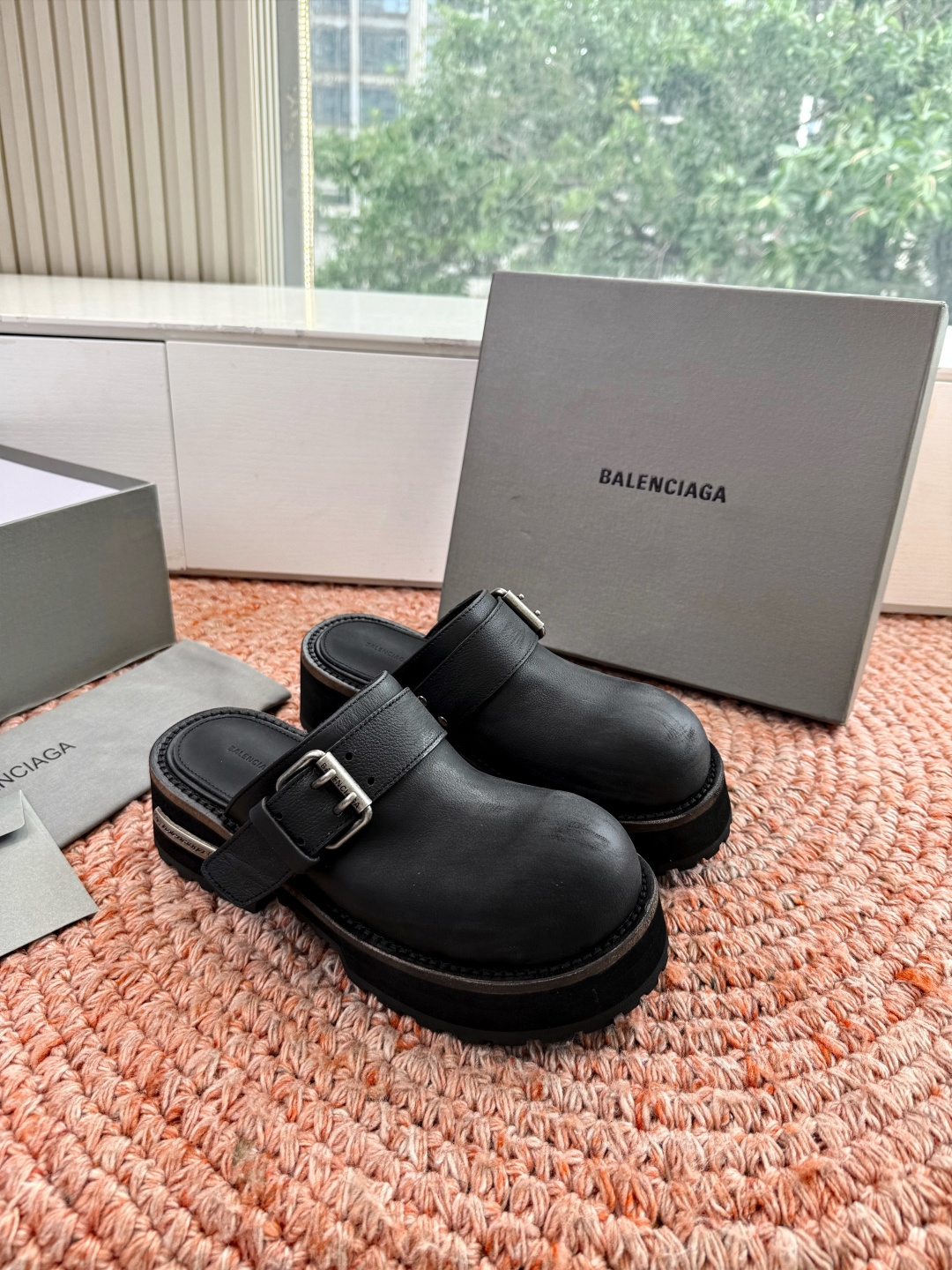 🌾G177对版代购级别Balenciaga巴黎世家2026春毒液Venom英伦复古深口厚底单鞋拖鞋 请认