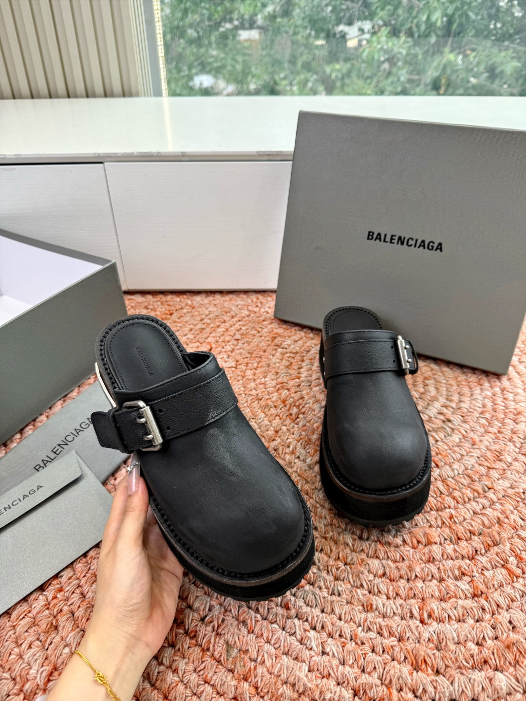 🌾G177对版代购级别Balenciaga巴黎世家2026春毒液Venom英伦复古深口厚底单鞋拖鞋 请认