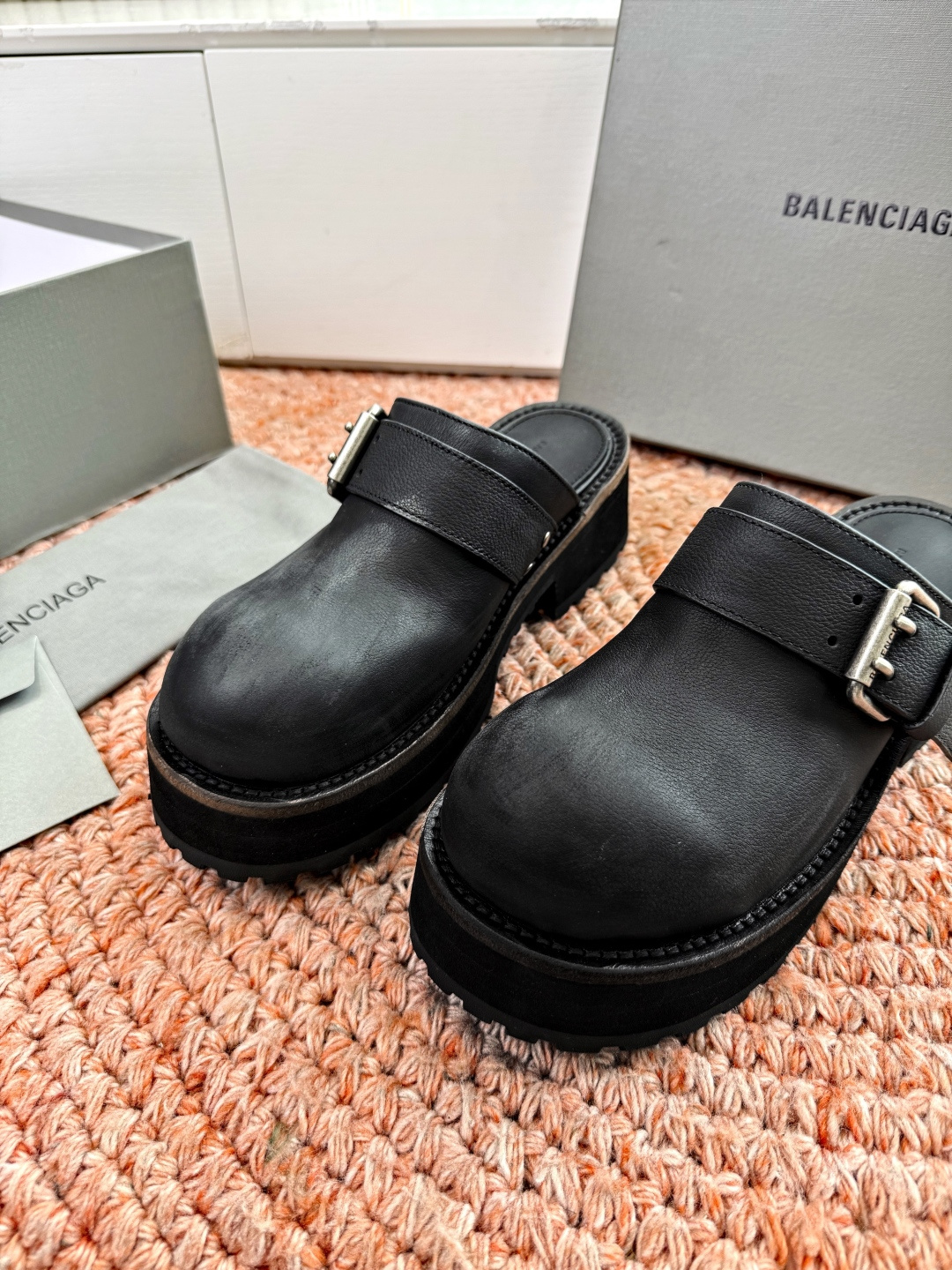 🌾G177对版代购级别Balenciaga巴黎世家2026春毒液Venom英伦复古深口厚底单鞋拖鞋 请认