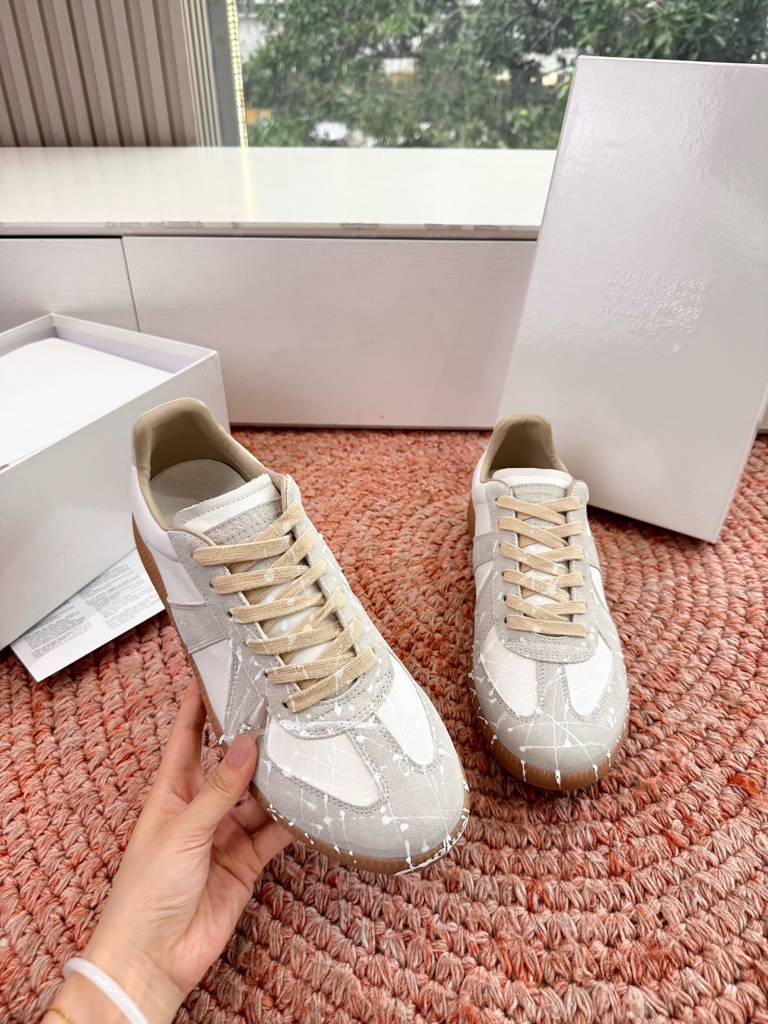 🌾G035顶级版本 代购级别马吉拉饼干鞋MaisonMargiela MM6德训休闲鞋💥鬼才设计师品牌，