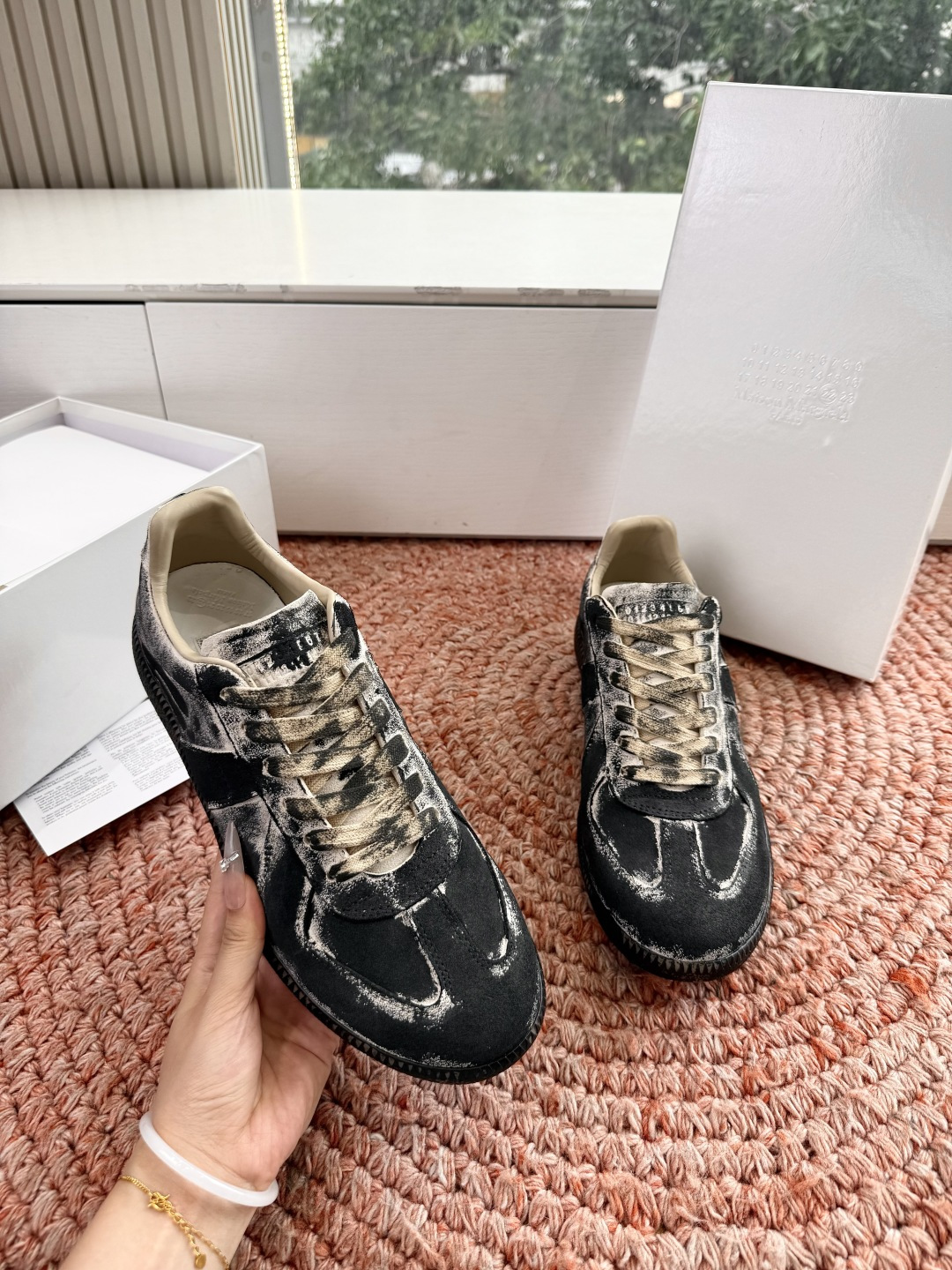 🌾G035顶级版本 代购级别马吉拉饼干鞋MaisonMargiela MM6德训休闲鞋💥鬼才设计师品牌，