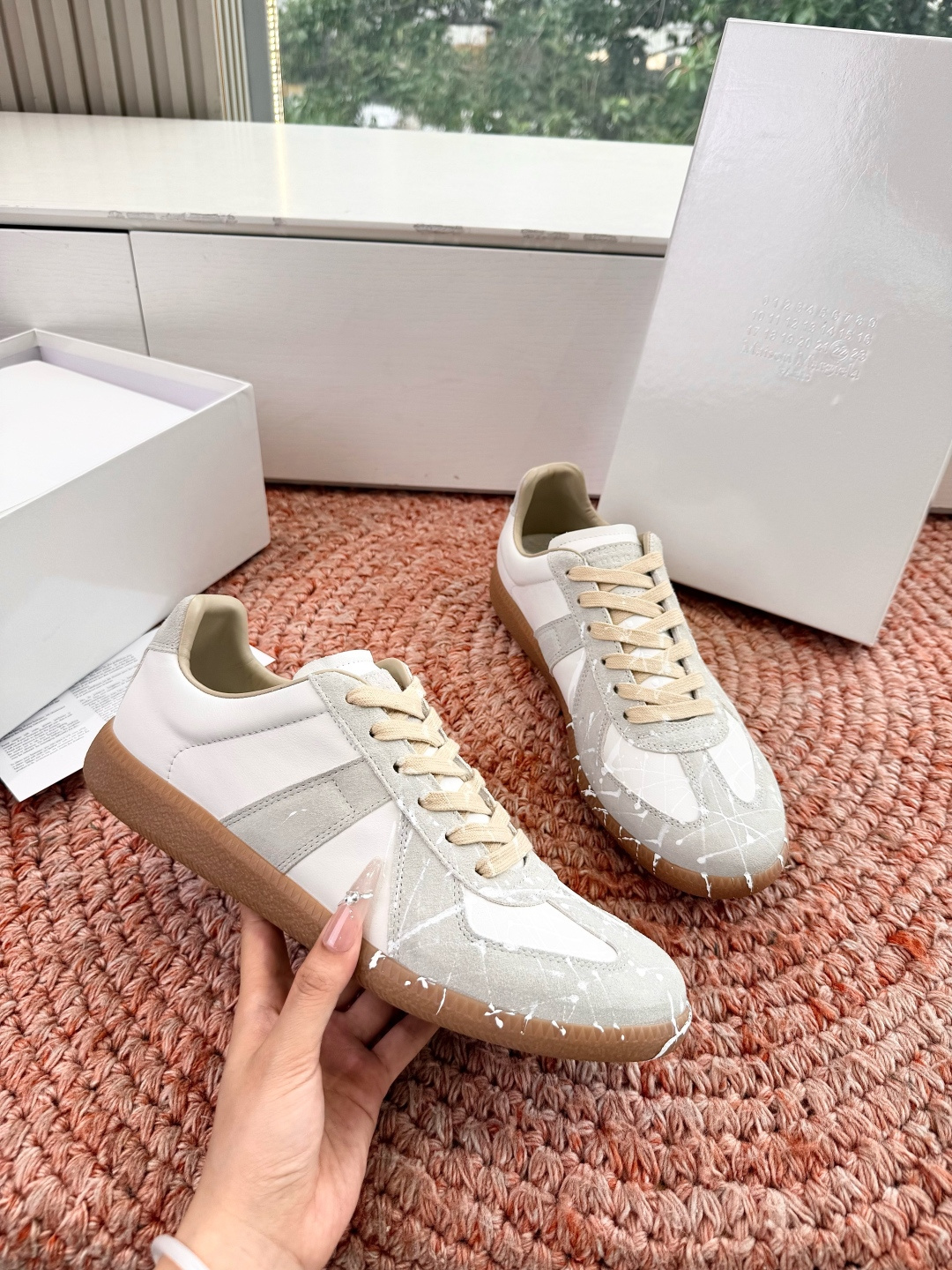 🌾G035顶级版本 代购级别马吉拉饼干鞋MaisonMargiela MM6德训休闲鞋💥鬼才设计师品牌，