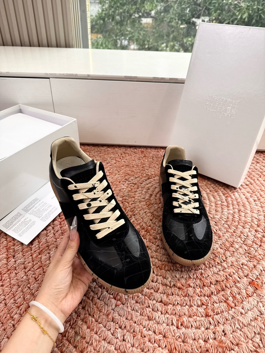 🌾G035顶级版本 代购级别马吉拉饼干鞋MaisonMargiela MM6德训休闲鞋💥鬼才设计师品牌，