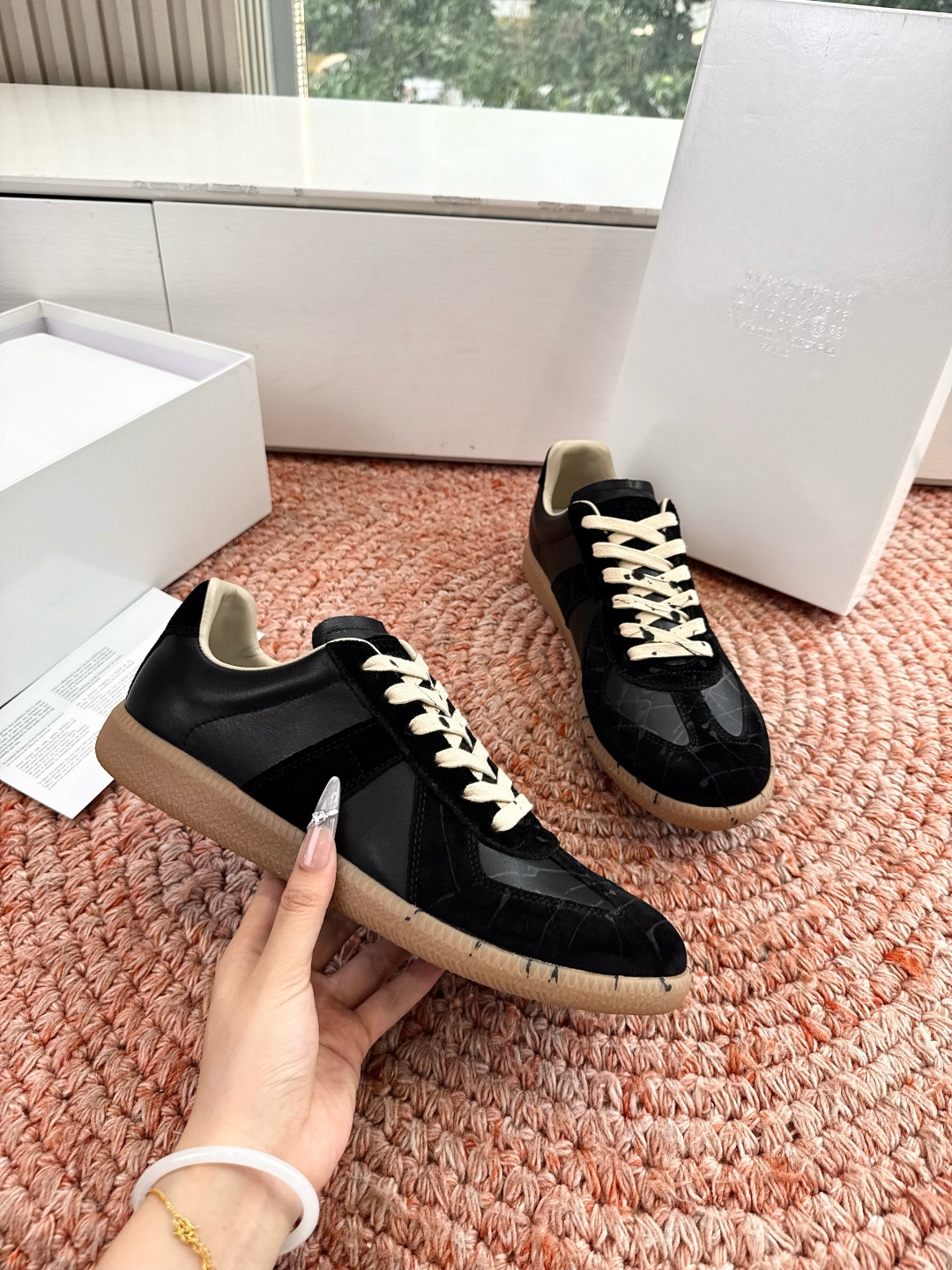 🌾G035顶级版本 代购级别马吉拉饼干鞋MaisonMargiela MM6德训休闲鞋💥鬼才设计师品牌，