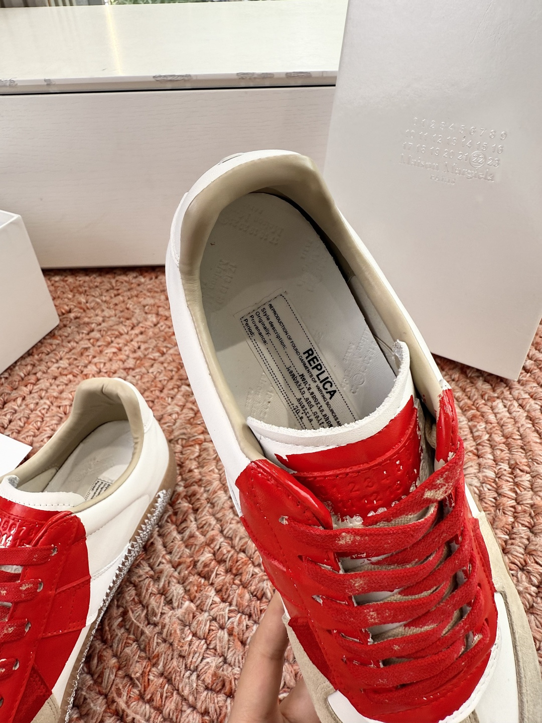 🌾G035顶级版本 代购级别马吉拉饼干鞋MaisonMargiela MM6德训休闲鞋💥鬼才设计师品牌，