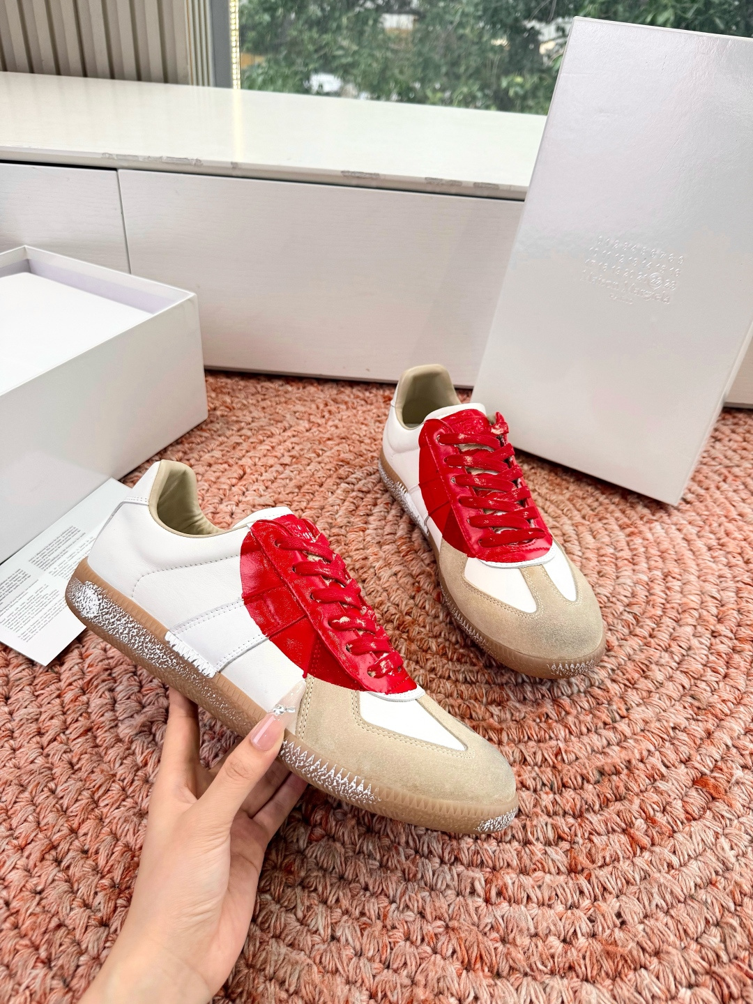 🌾G035顶级版本 代购级别马吉拉饼干鞋MaisonMargiela MM6德训休闲鞋💥鬼才设计师品牌，