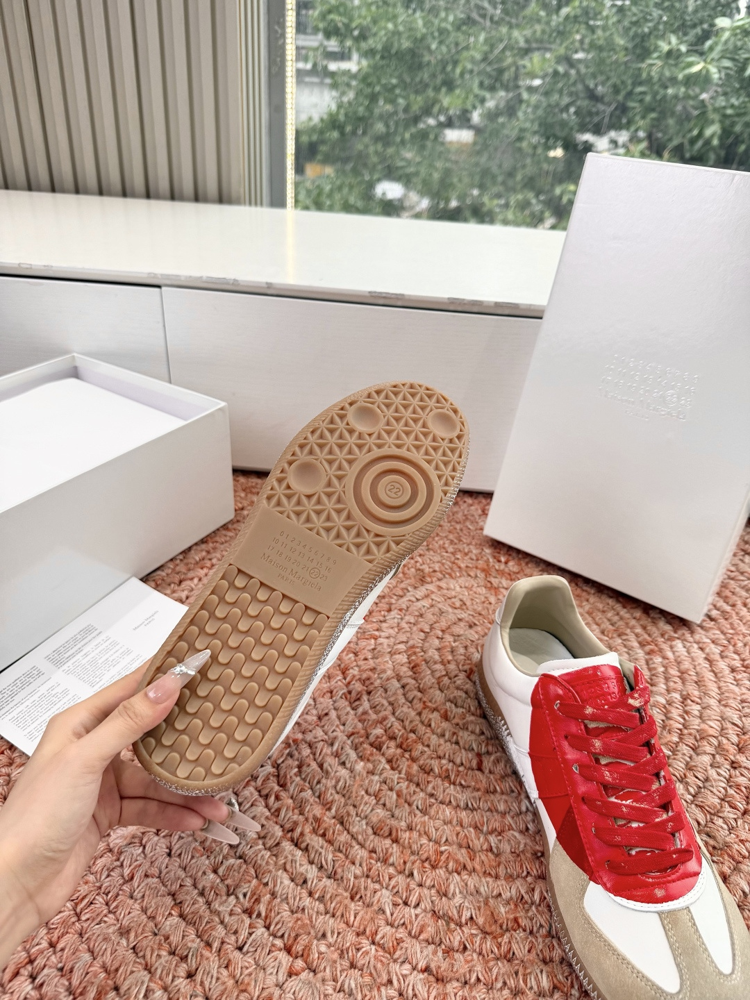 🌾G035顶级版本 代购级别马吉拉饼干鞋MaisonMargiela MM6德训休闲鞋💥鬼才设计师品牌，