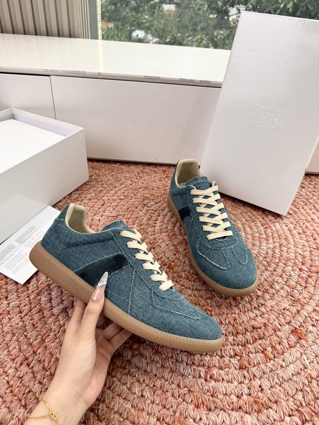 🌾G035顶级版本 代购级别马吉拉饼干鞋MaisonMargiela MM6德训休闲鞋💥鬼才设计师品牌，