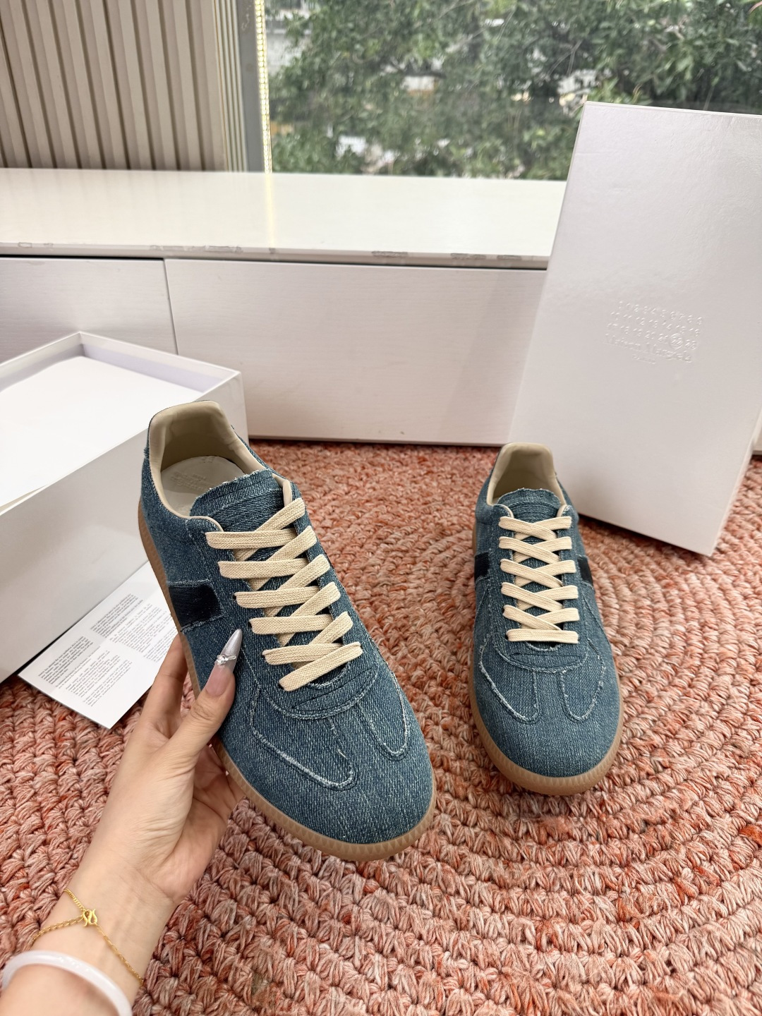 🌾G035顶级版本 代购级别马吉拉饼干鞋MaisonMargiela MM6德训休闲鞋💥鬼才设计师品牌，