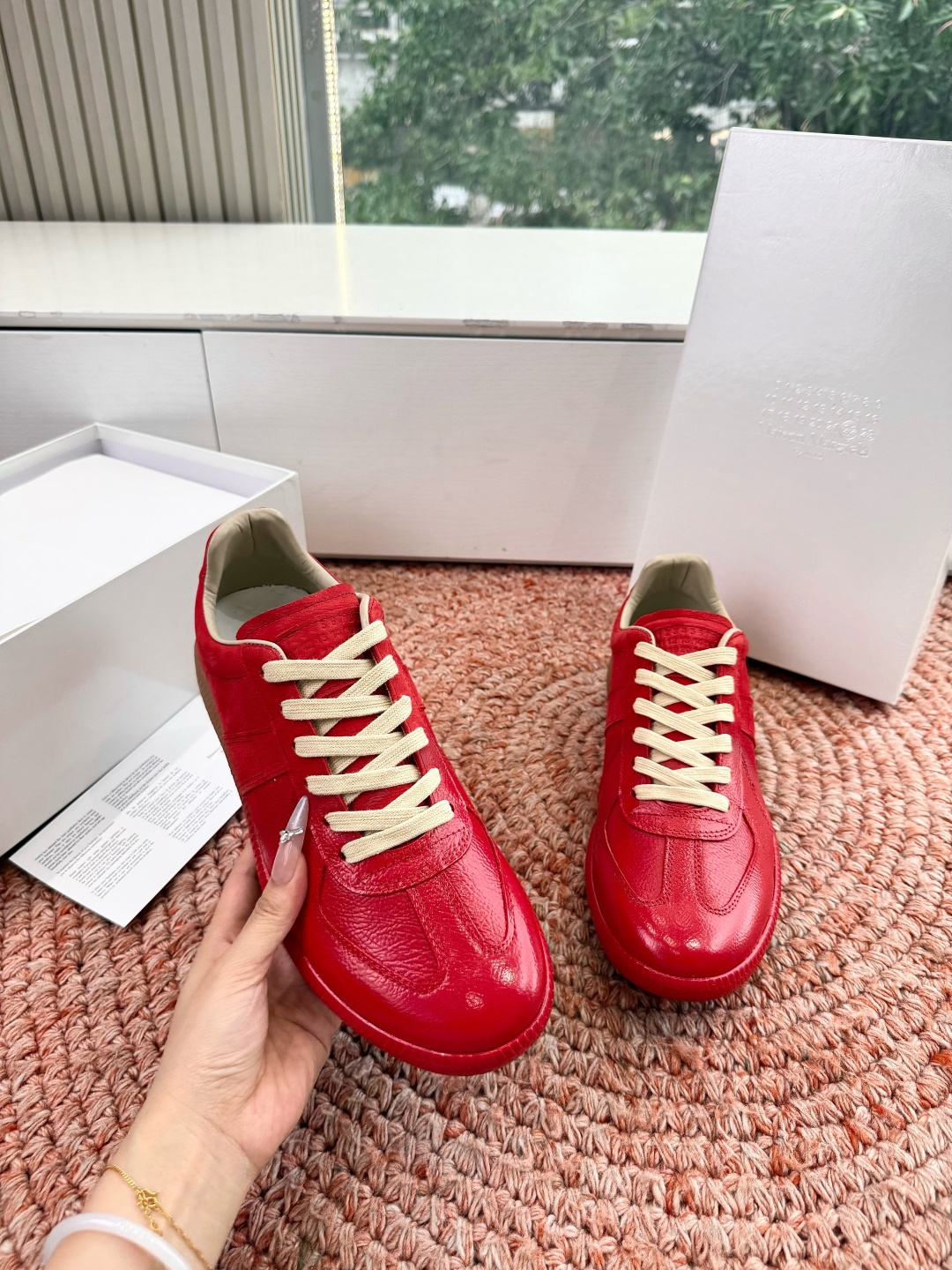 🌾G035顶级版本 代购级别马吉拉饼干鞋MaisonMargiela MM6德训休闲鞋💥鬼才设计师品牌，